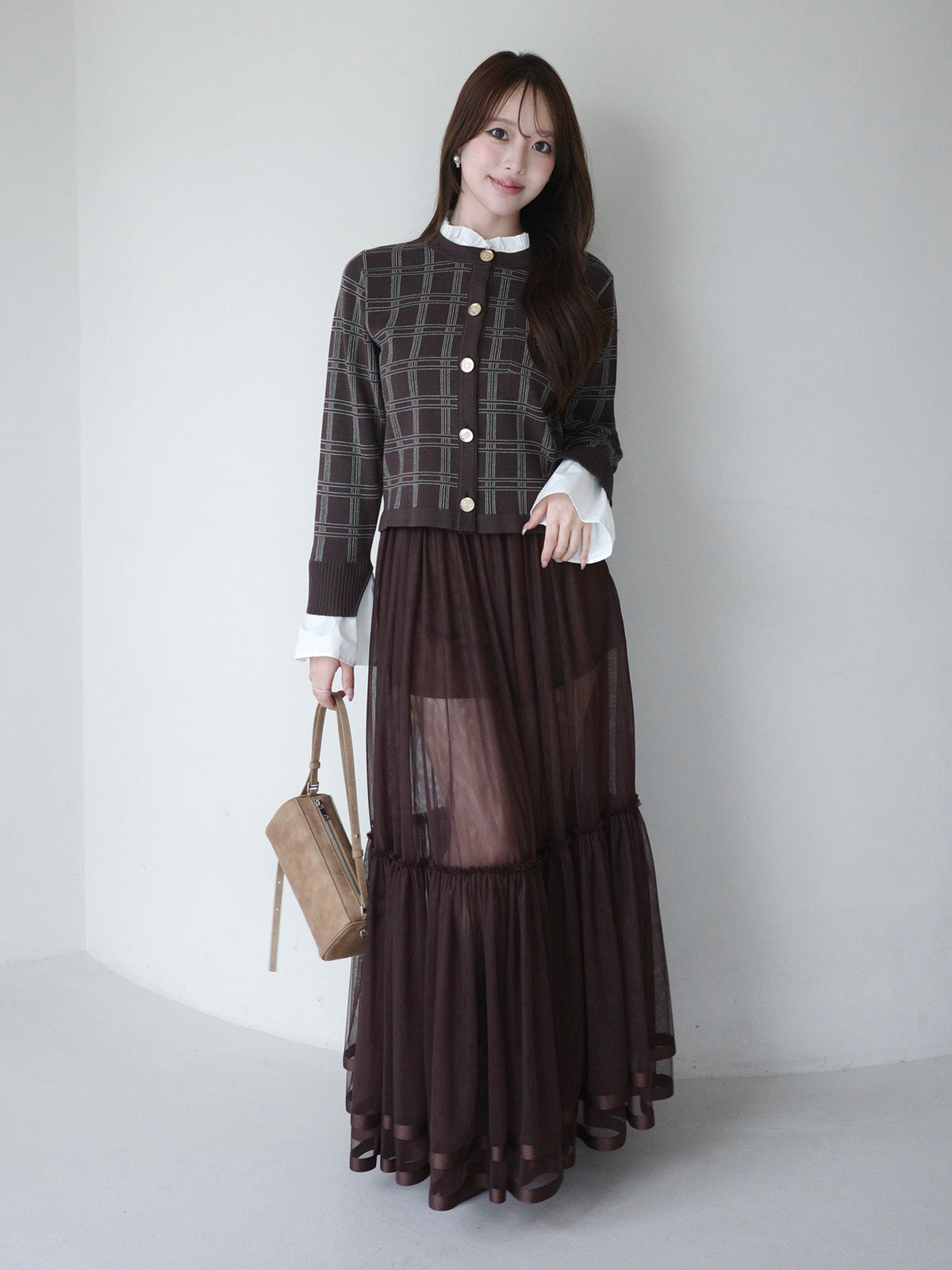 SHEER TULLE SKIRT