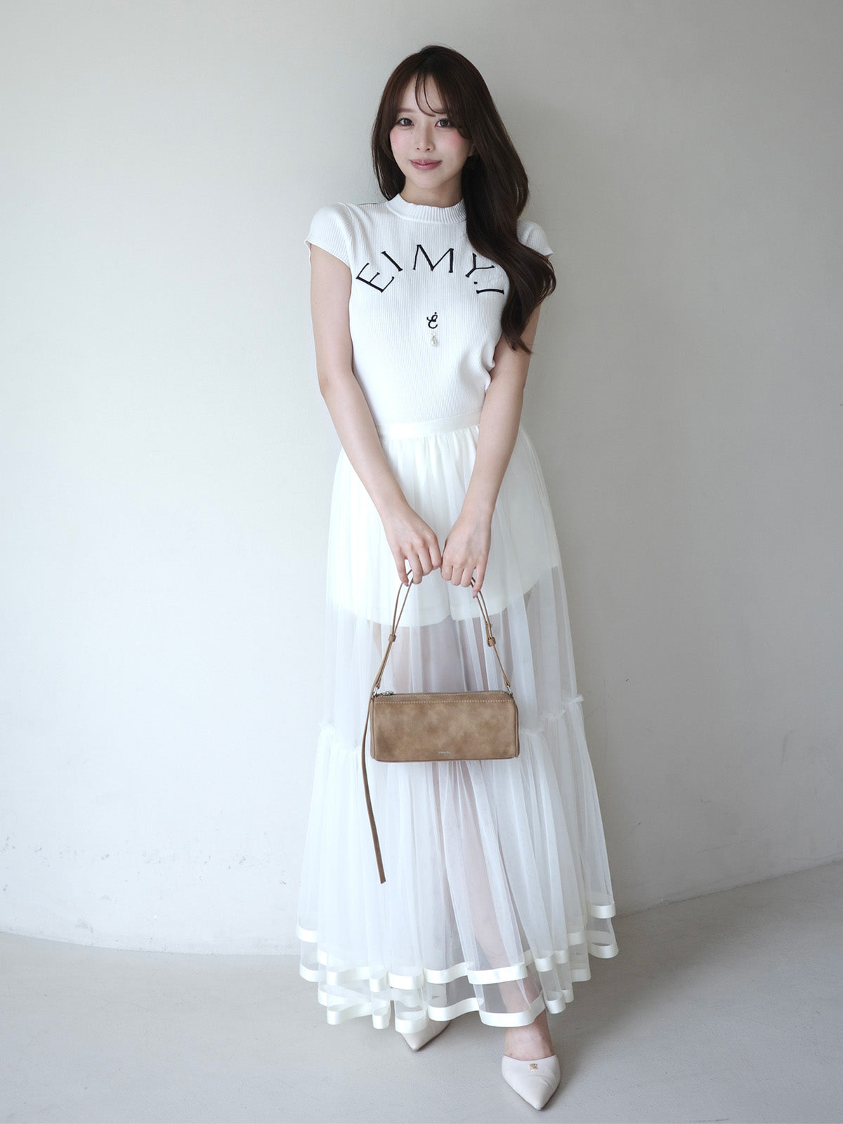 SHEER TULLE SKIRT