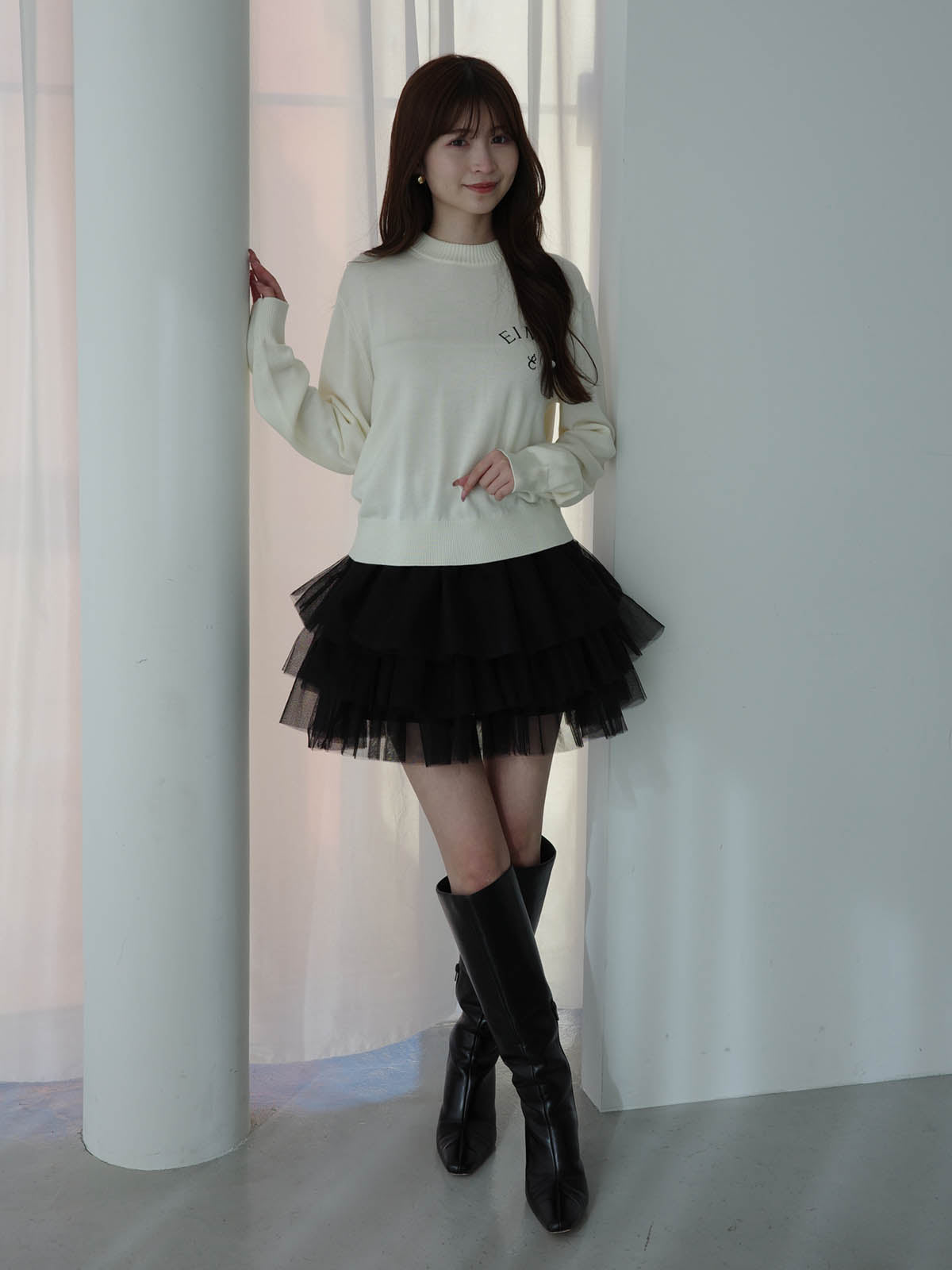 EIMYロゴニットトップス