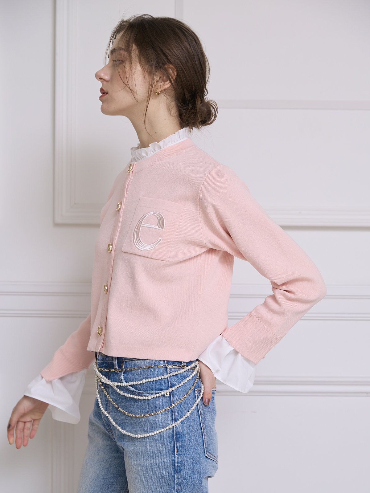 【1.14 New Color】Attached collar カーディガン