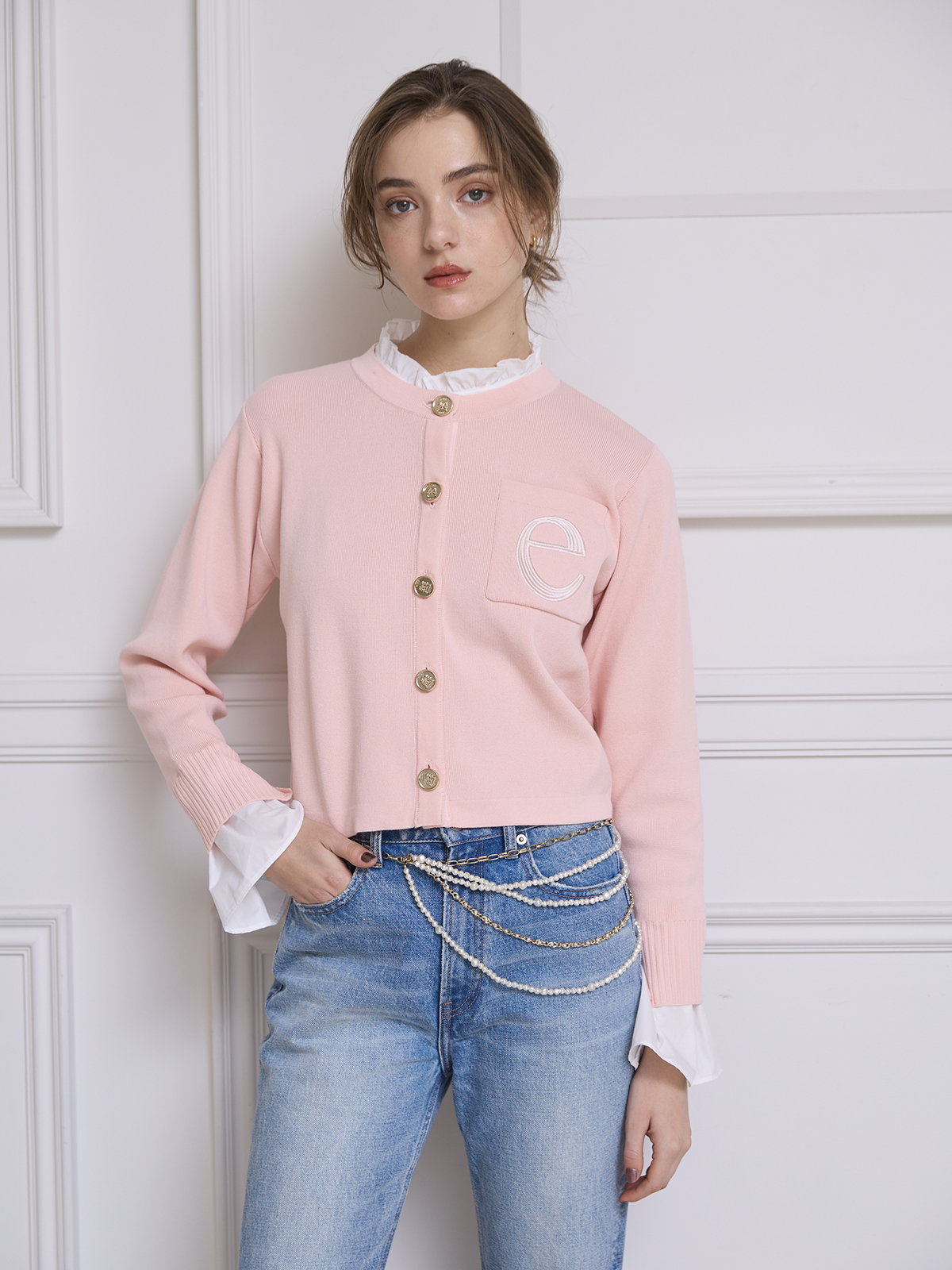 MODEL:175cm/COLOR:LIGHT PINK/SIZE:F