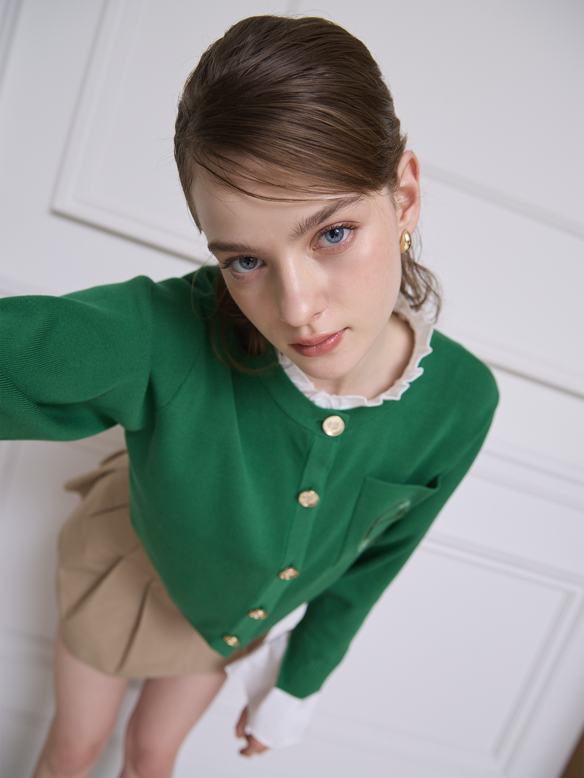 MODEL:170cm/COLOR:GREEN/SIZE:F