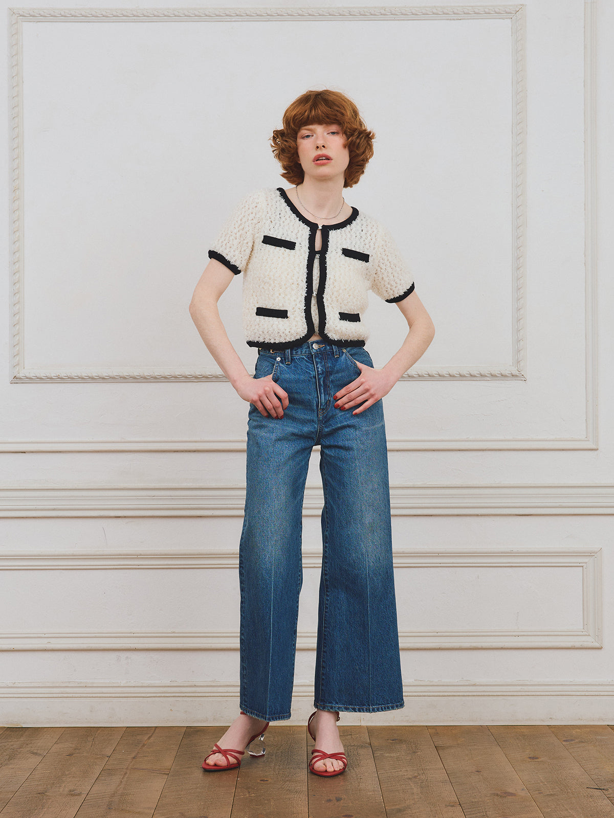 【PRE ORDER】リボンヤーンビスチェセットトップス