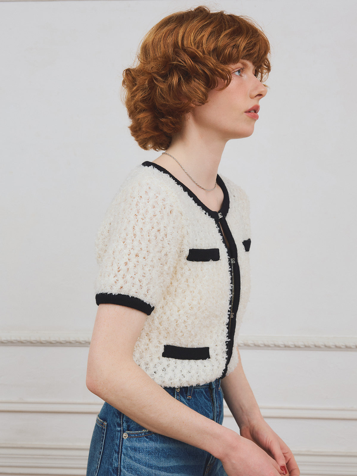 【PRE ORDER】リボンヤーンビスチェセットトップス