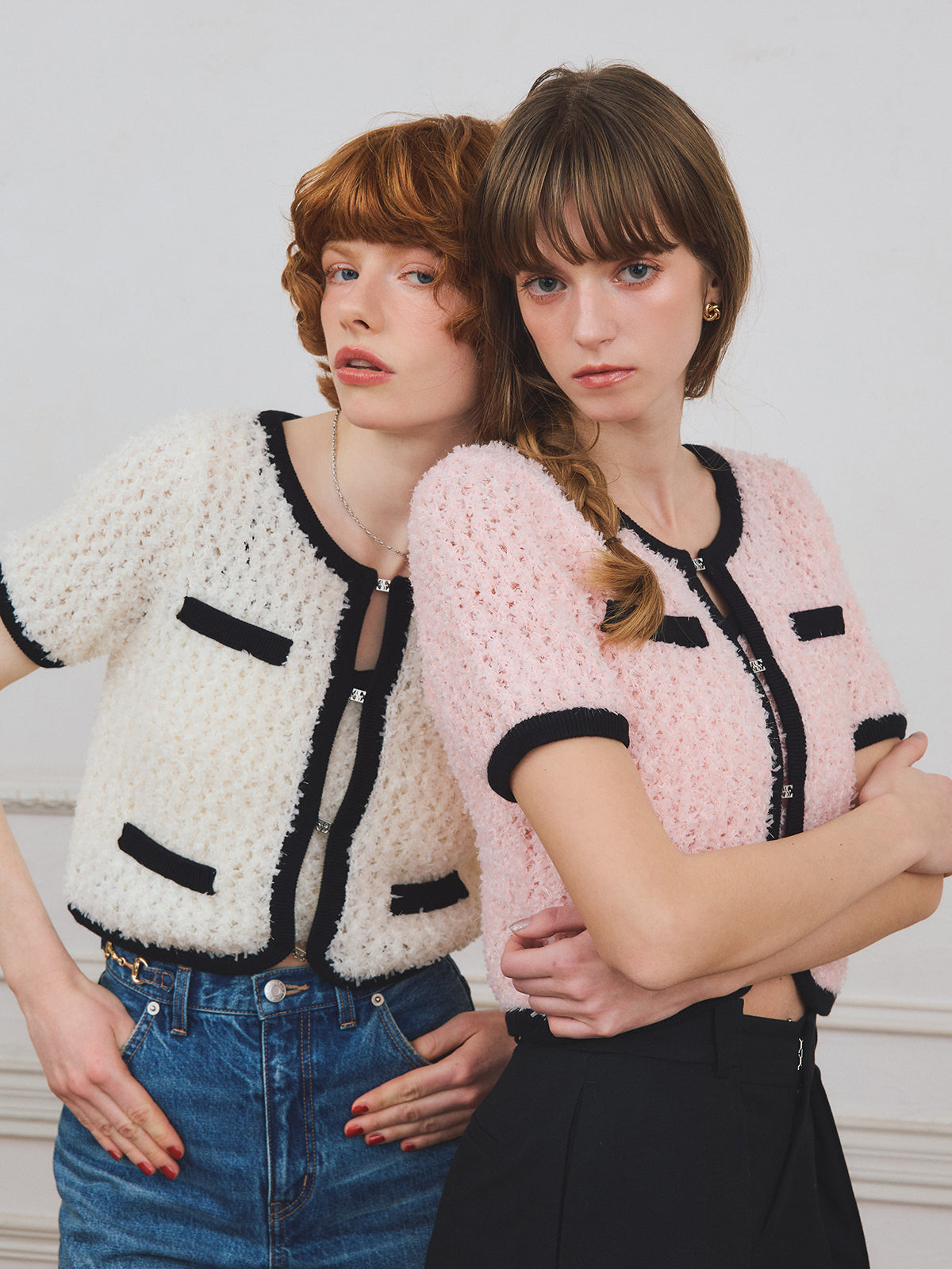 【PRE ORDER】リボンヤーンビスチェセットトップス