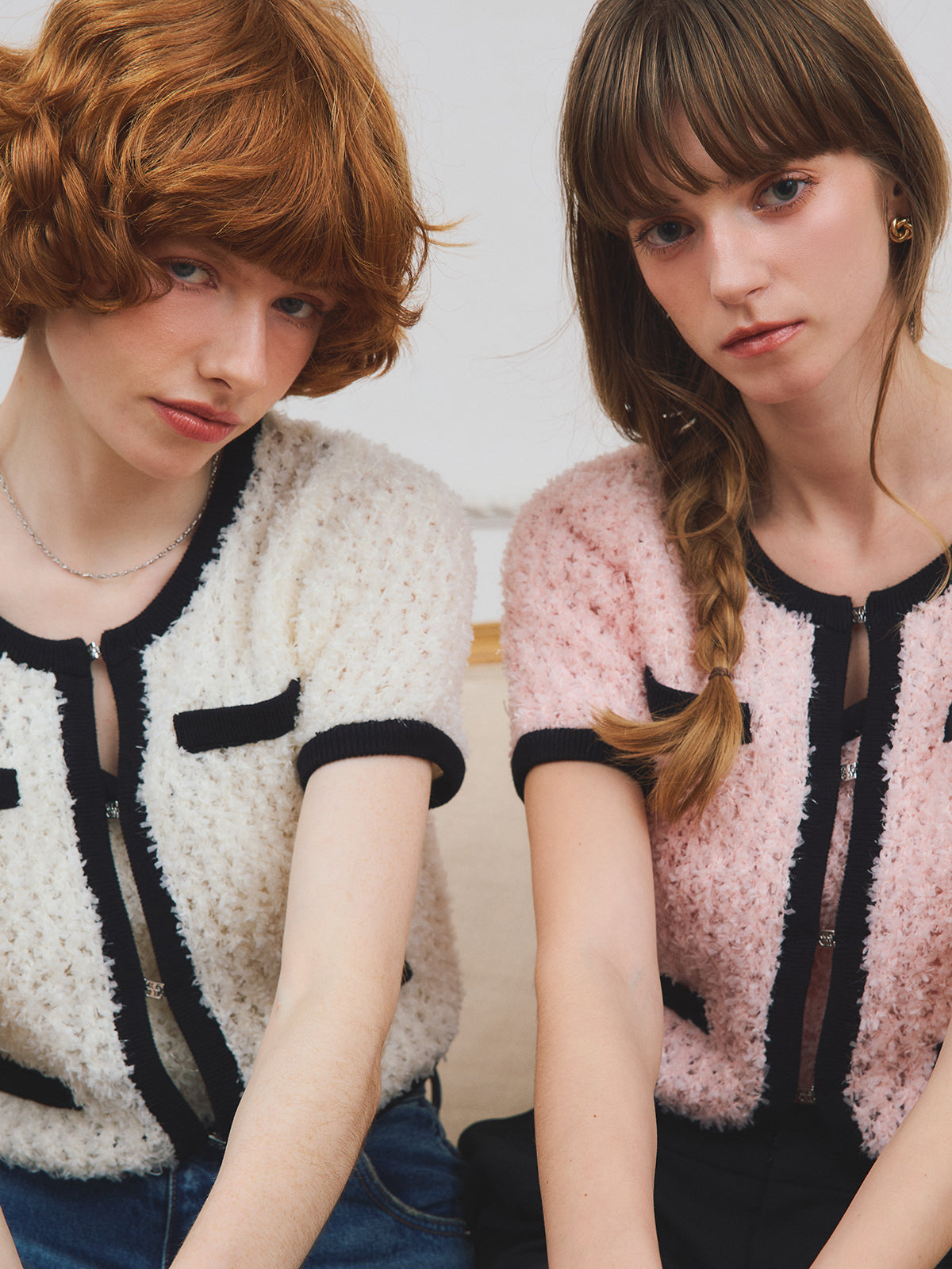 【PRE ORDER】リボンヤーンビスチェセットトップス