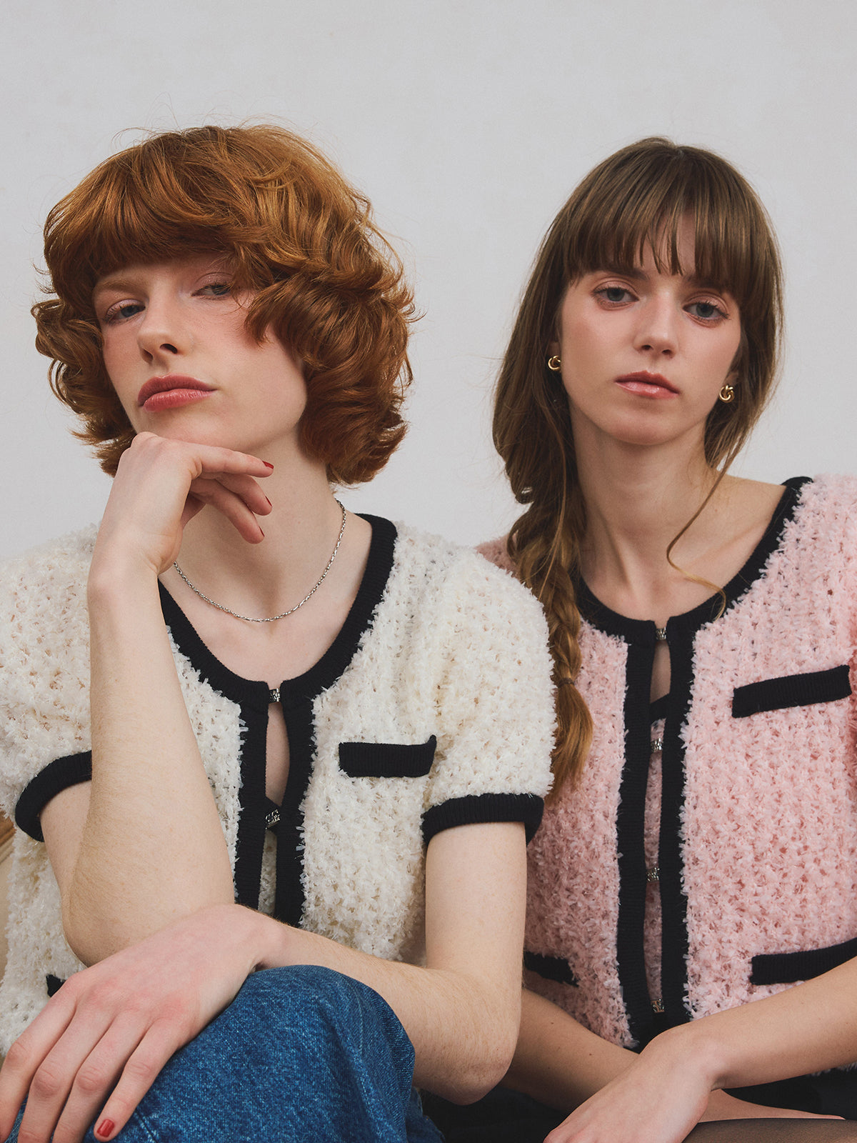 【PRE ORDER】リボンヤーンビスチェセットトップス