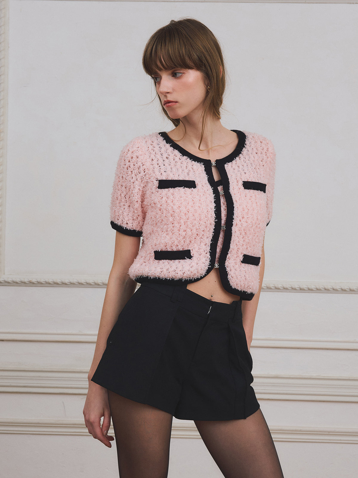 MODEL:174cm／COLOR:PINK／SIZE:F