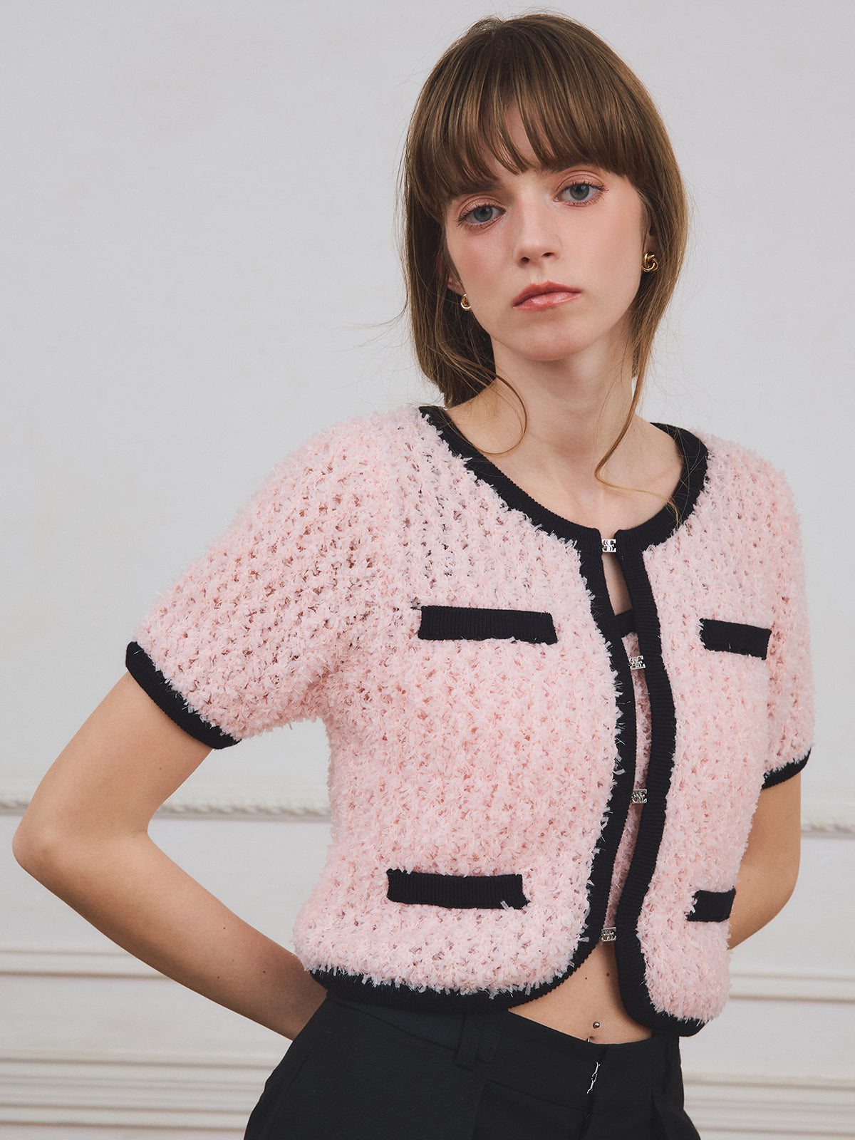 【PRE ORDER】リボンヤーンビスチェセットトップス