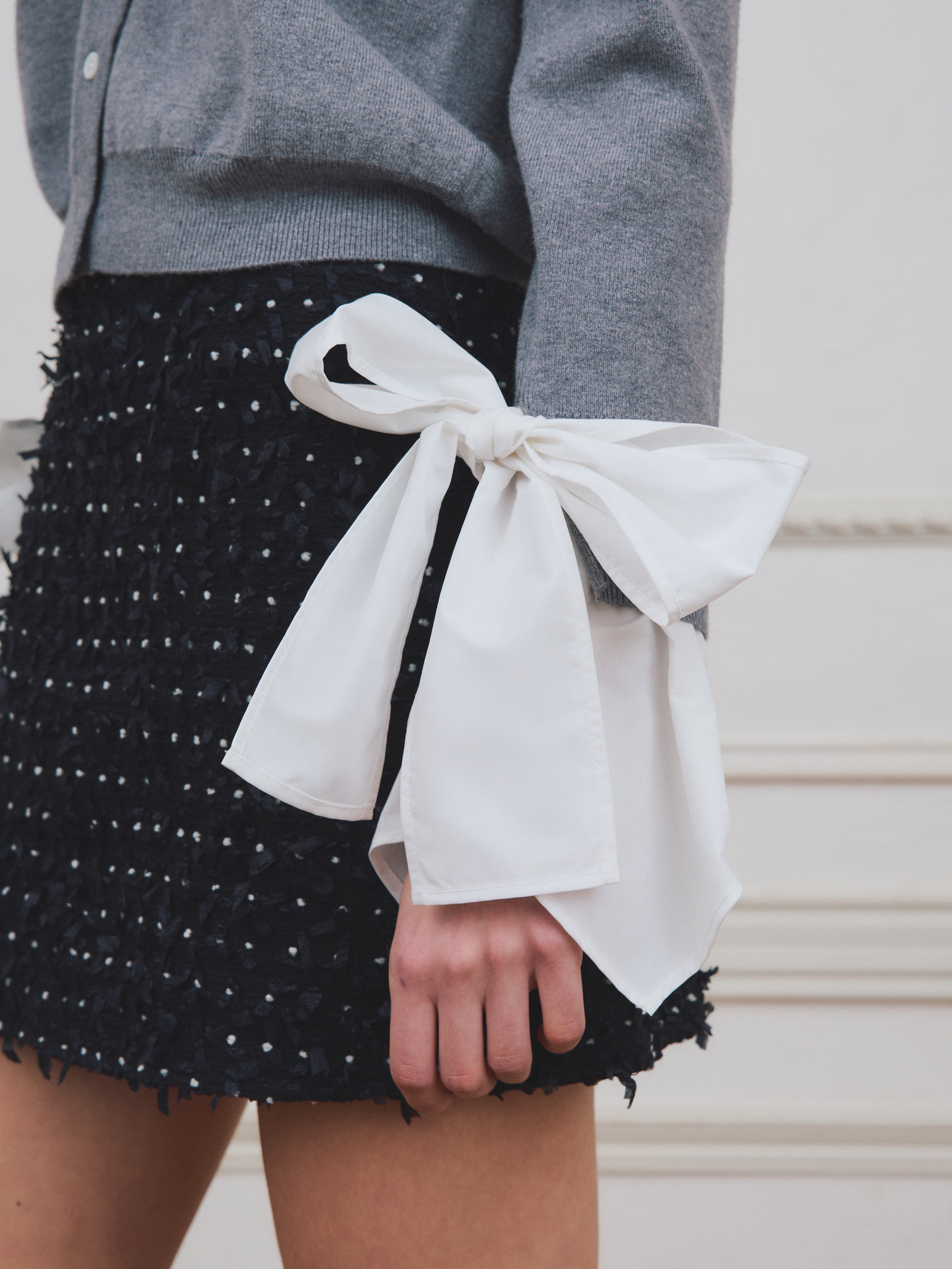 【PRE ORDER】シャツドッキングニットカーディガン