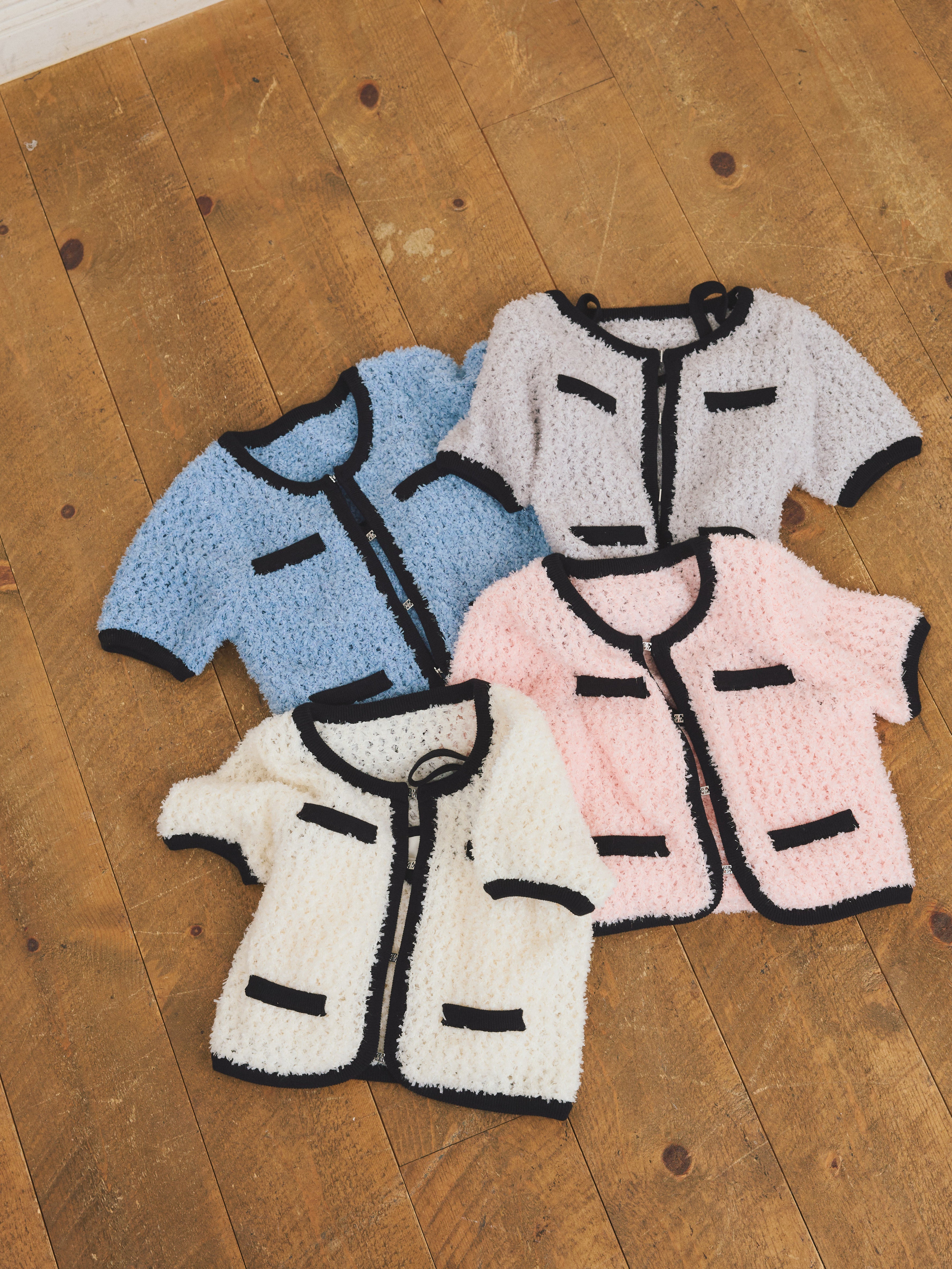 【PRE ORDER】リボンヤーンビスチェセットトップス