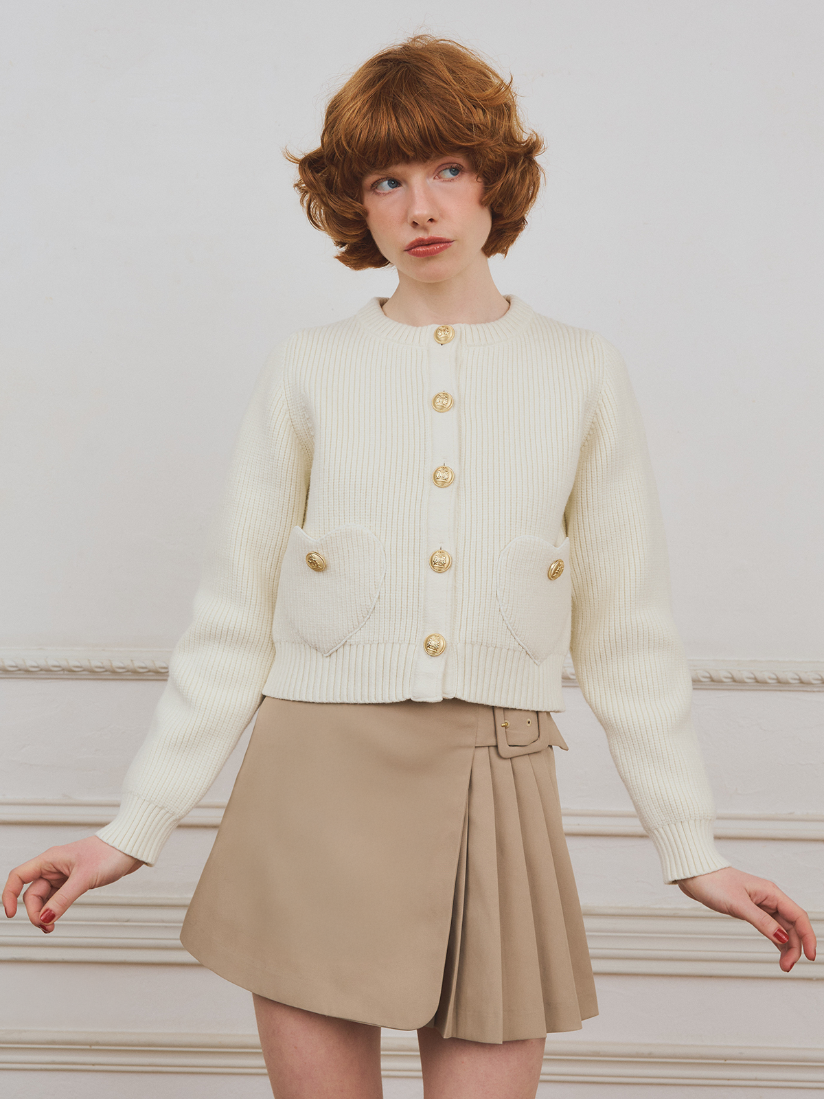 【PRE ORDER】ハートポケットニットジャケット