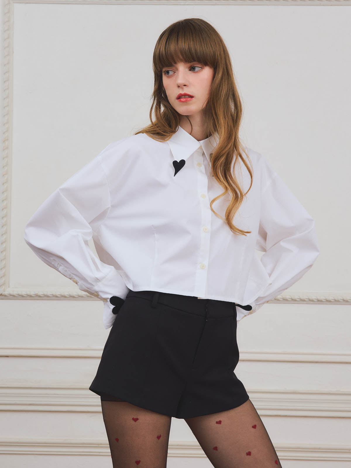 【PRE ORDER】ハートモチーフシャツ