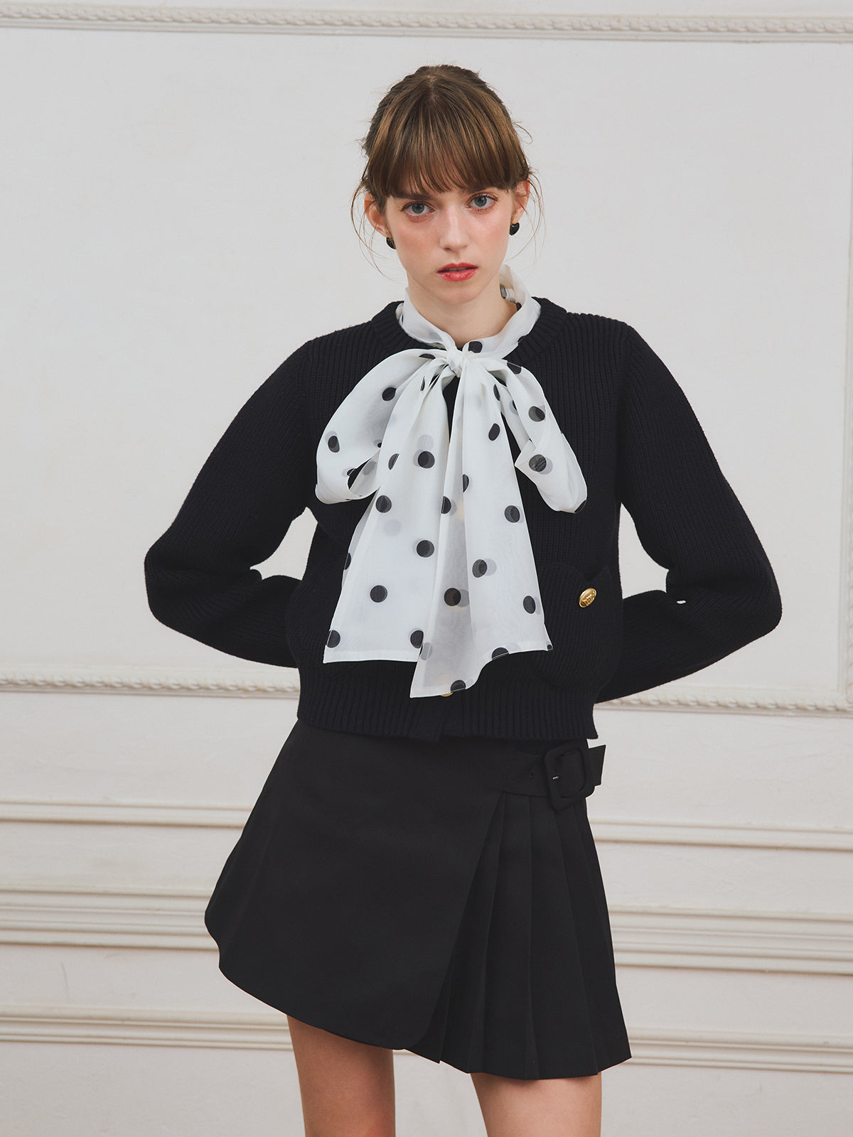 MODEL:174cm／COLOR:NAVY／SIZE:F