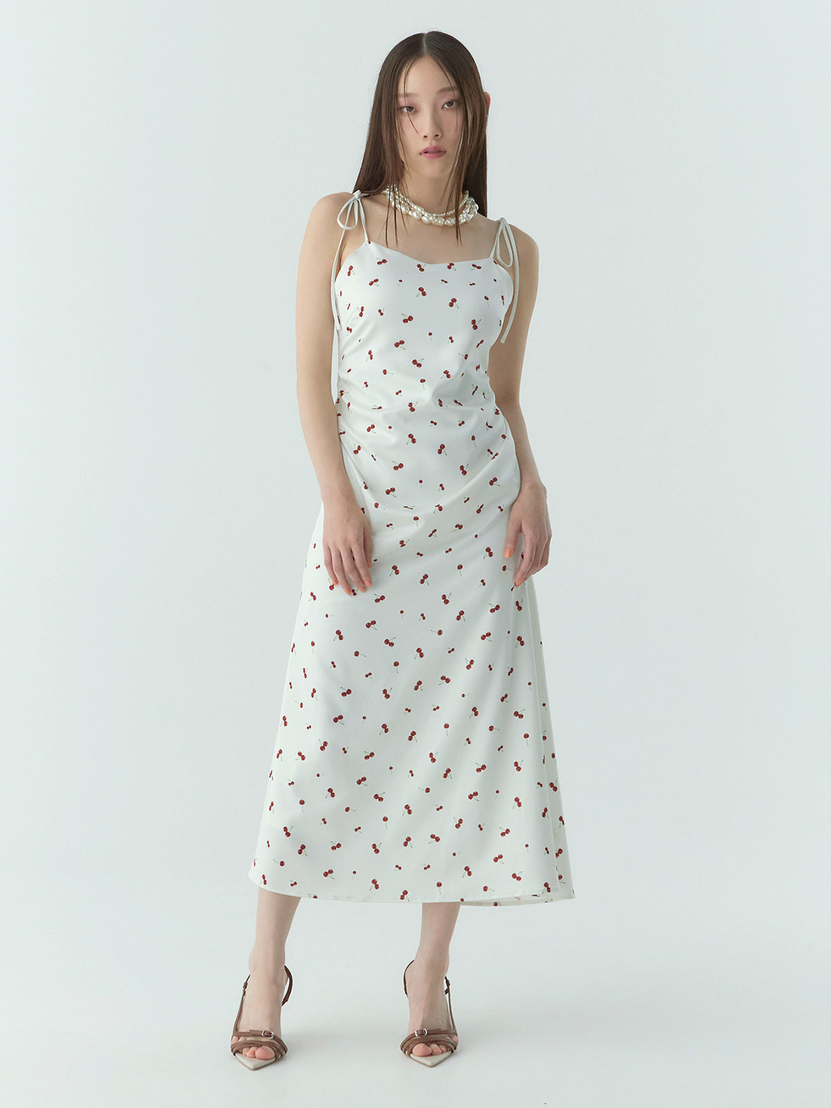 cherry patternキャミワンピース