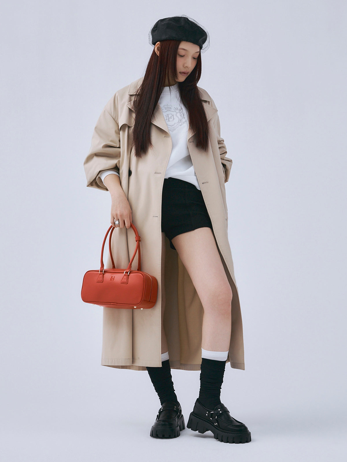 ボリュームスリーブトレンチコート