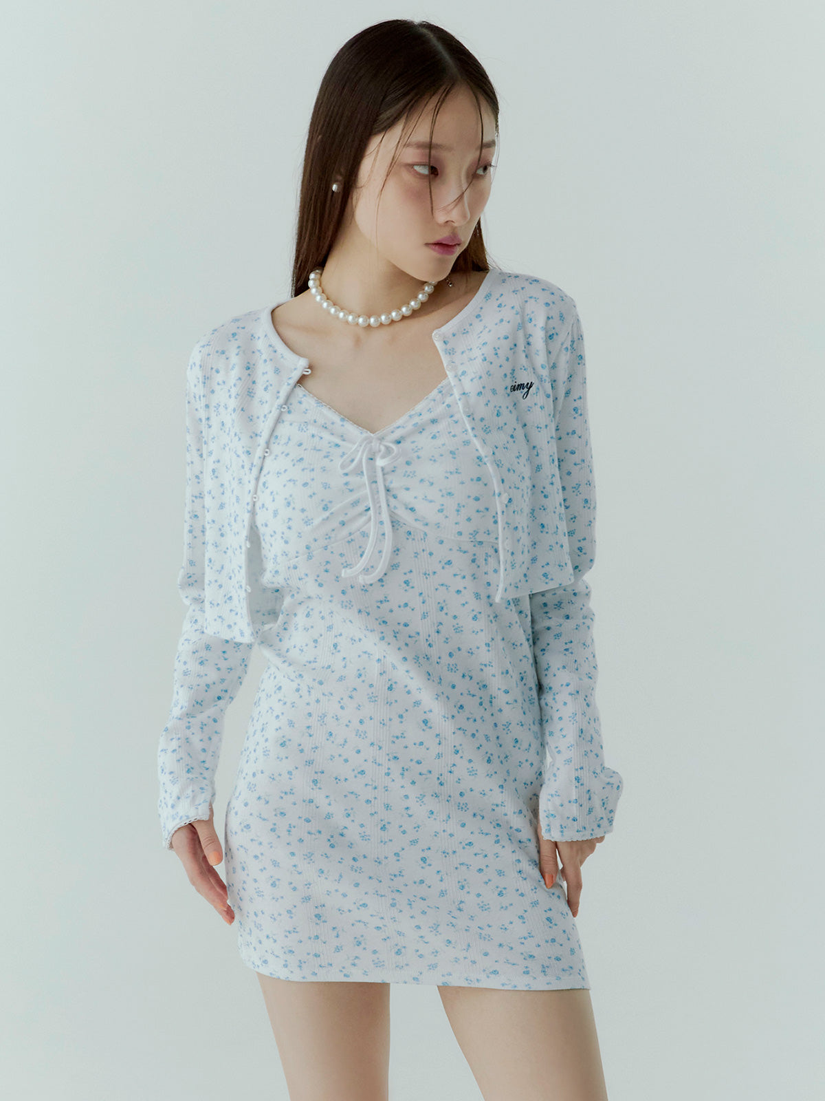 miller×eimy カーデショートワンピース