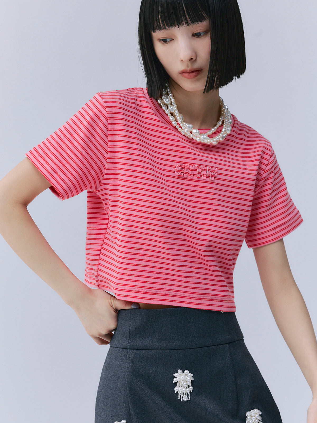 eimyボーダー Tシャツ