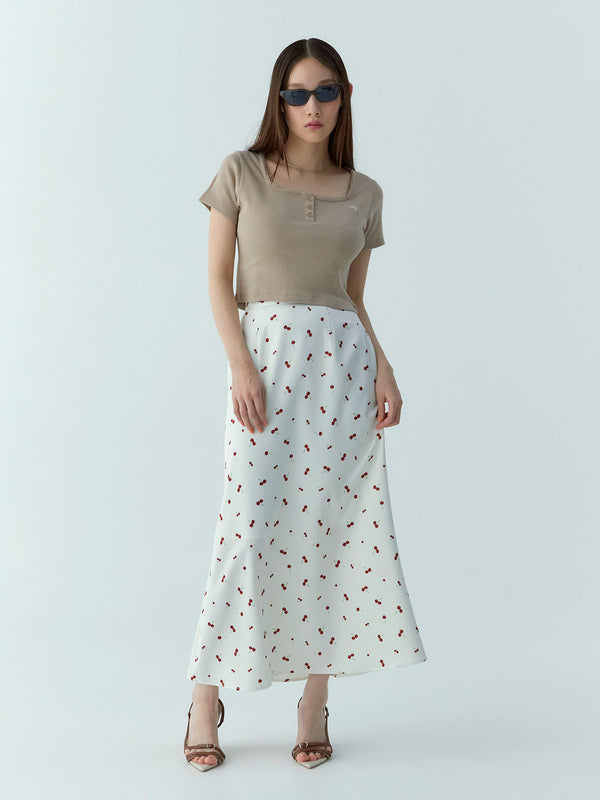 cherry patternスカート