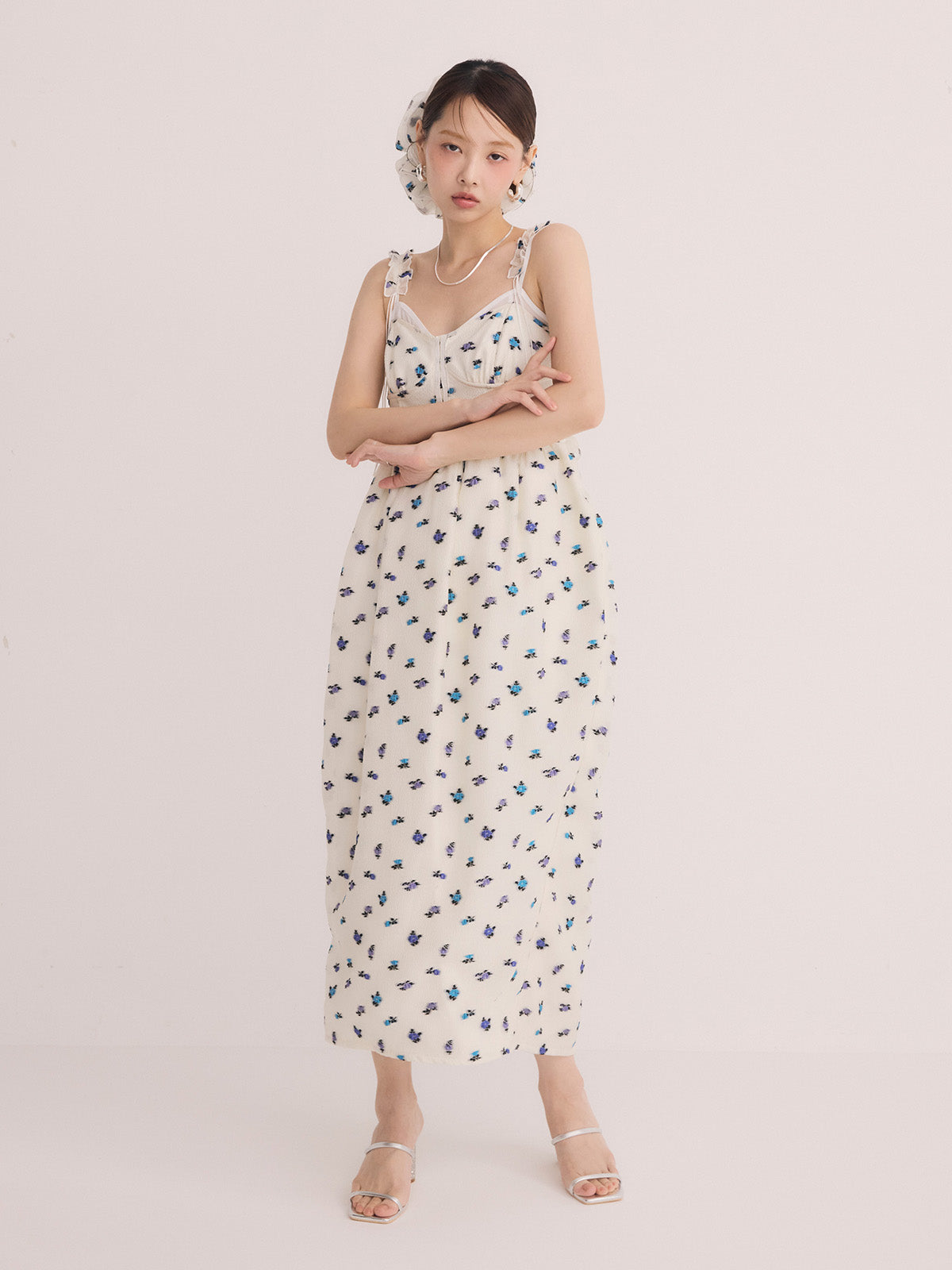 フラワージャガードワンピース