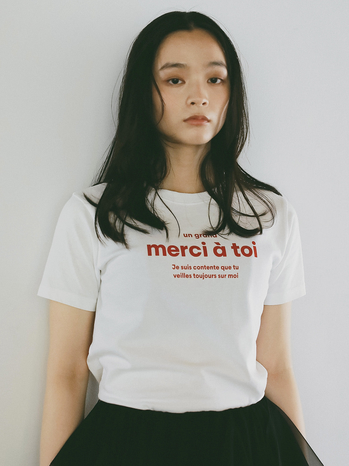 merci ロゴTシャツ