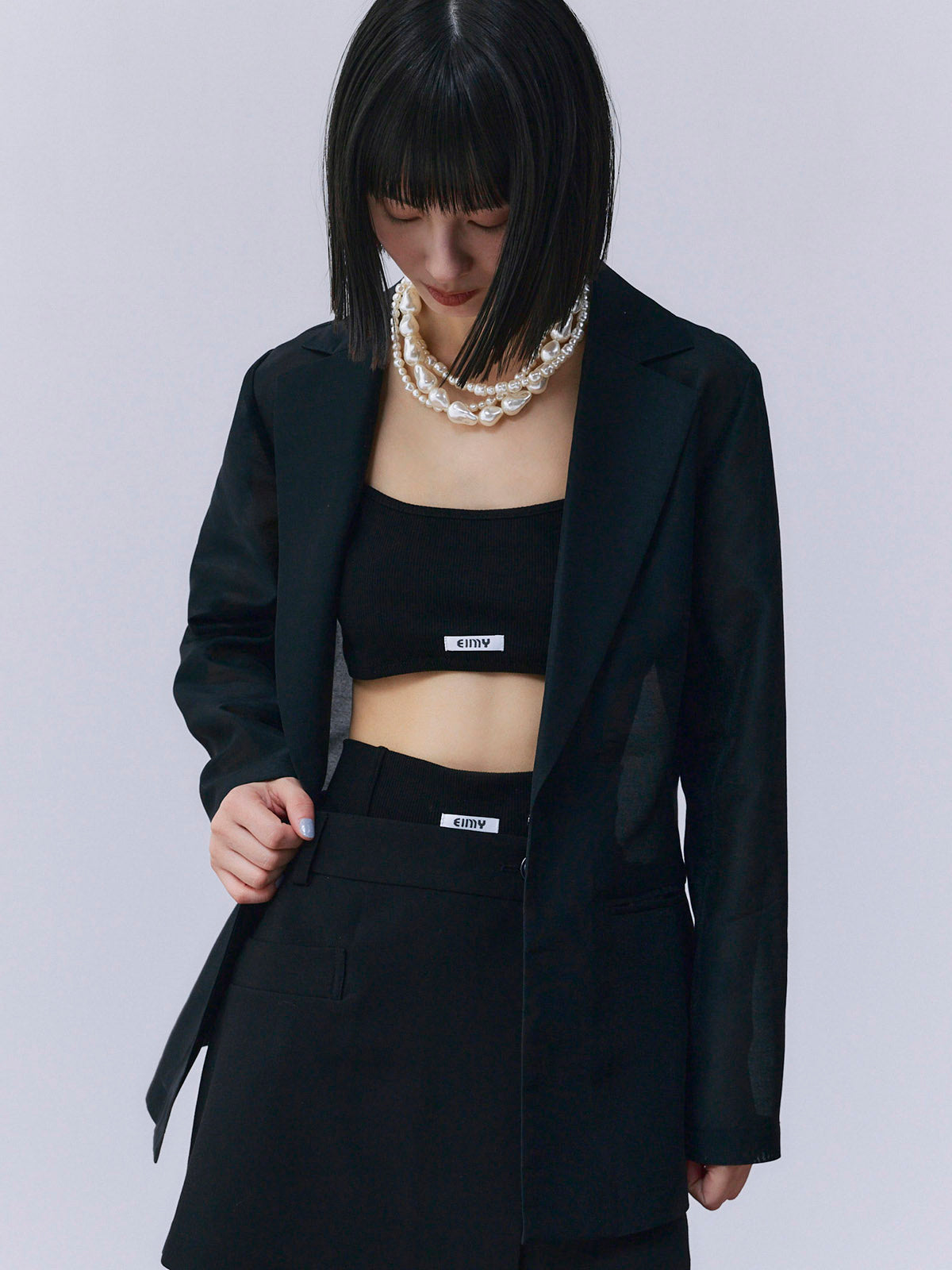 シアーテーラードジャケット