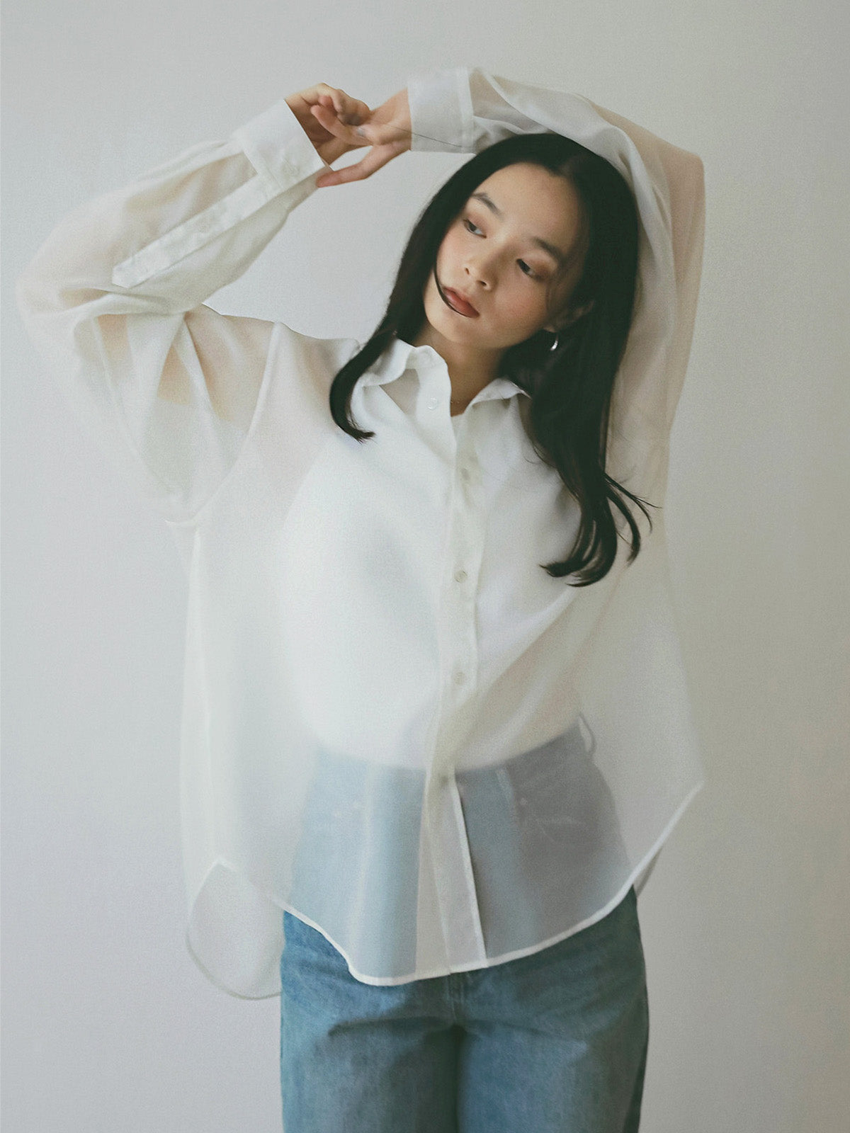 シアー2WAYシャツ