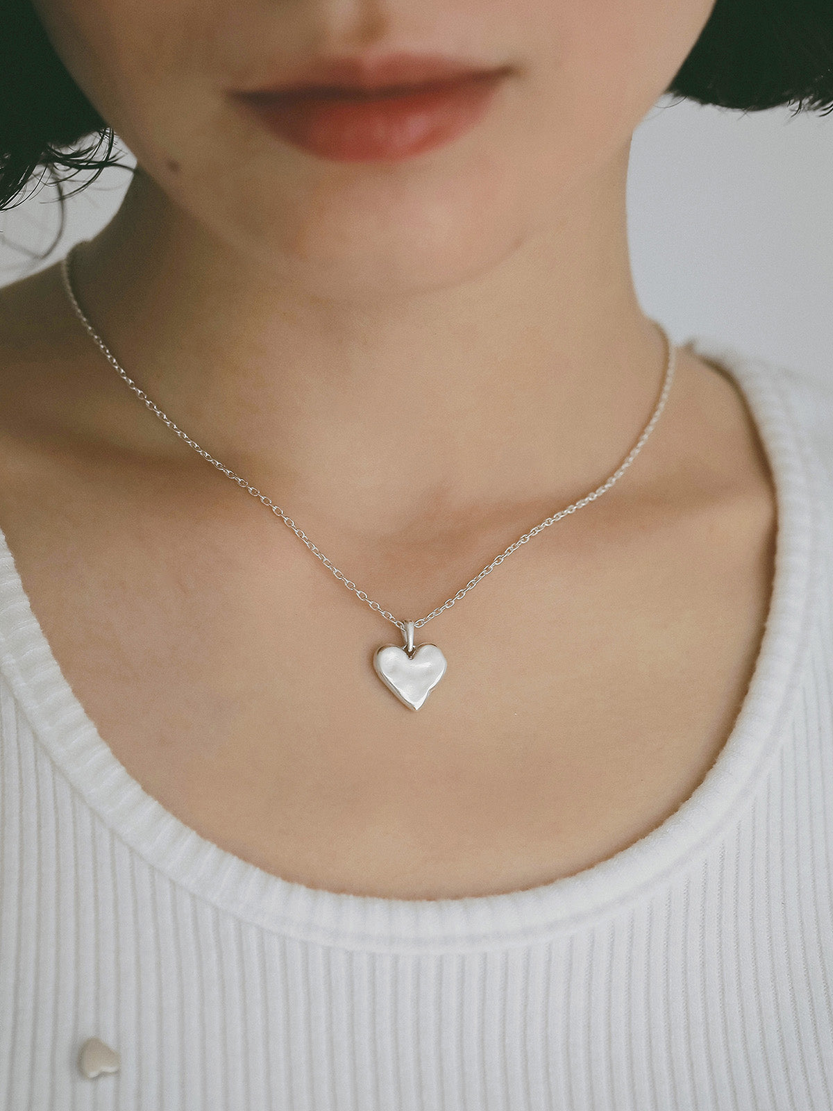 【TEN.】ハートシルフィウムネックレス SV
