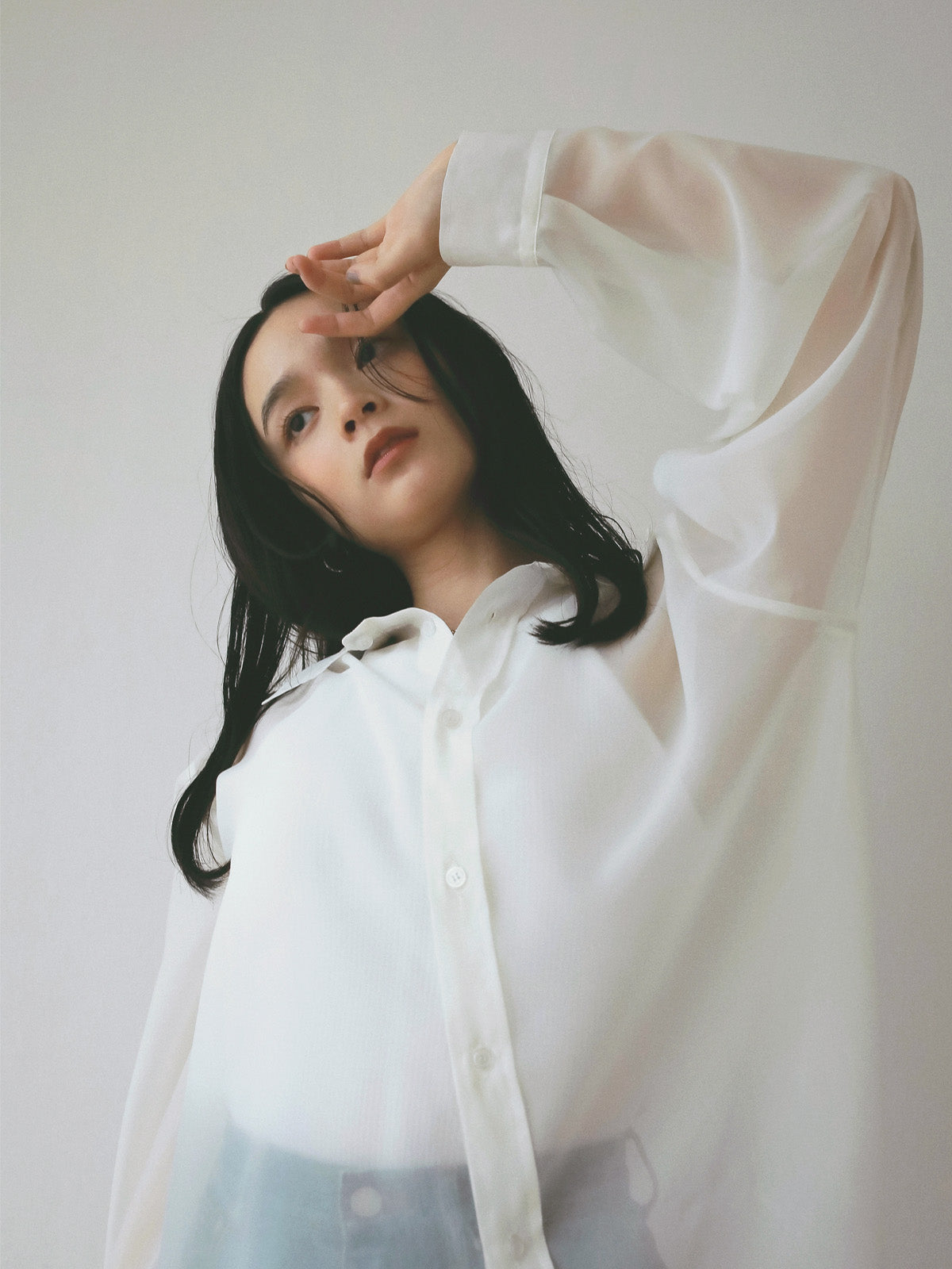 シアー2WAYシャツ