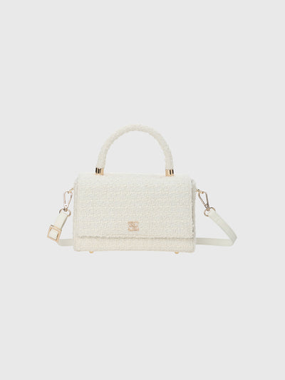 PAPILLON RIBBON STRAW BAG