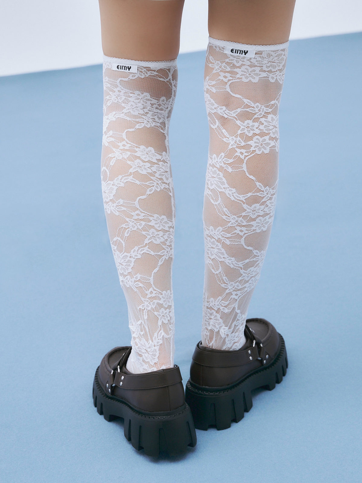 レースロングソックス