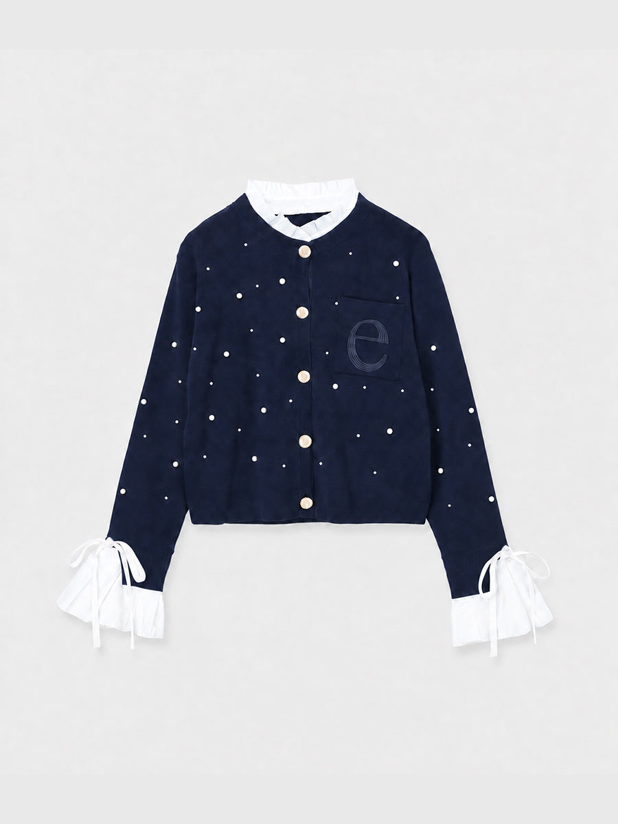 PEARL ATTACHED CARDIGAN