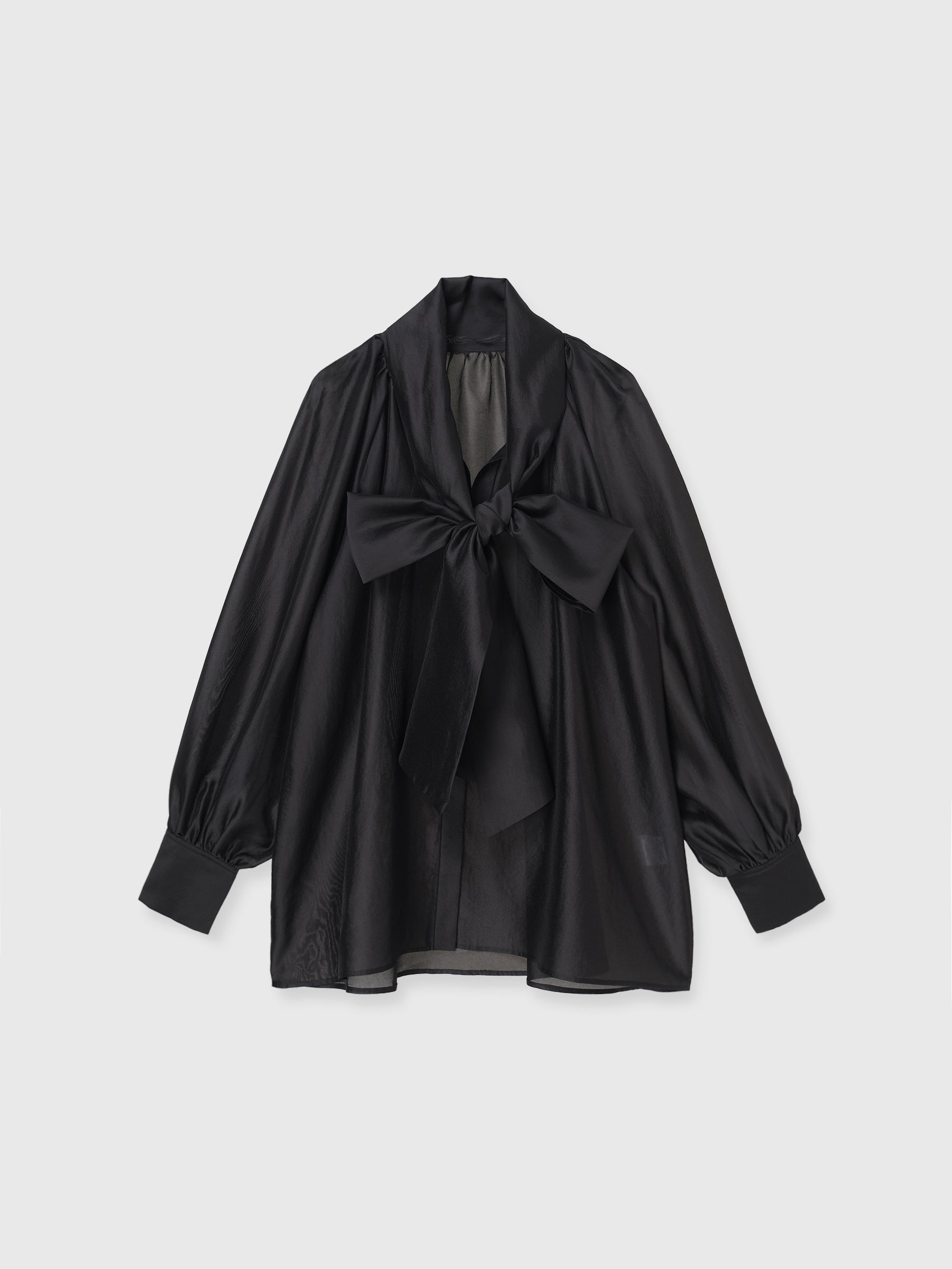 シアーボウタイブラウス