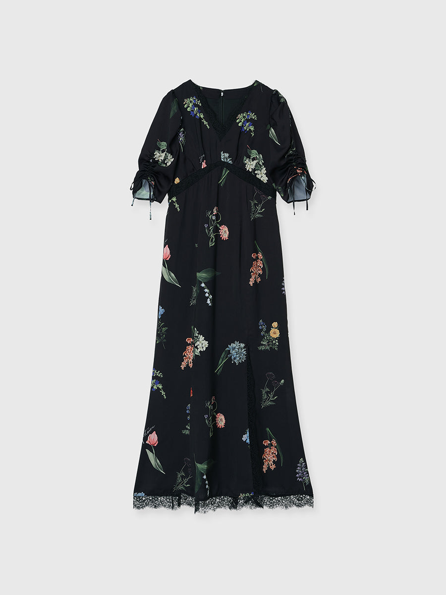 Rent French Connection Adena Embroidered Front-Split Dress Rent French Connection Adena Embroidered Front-Split Dress