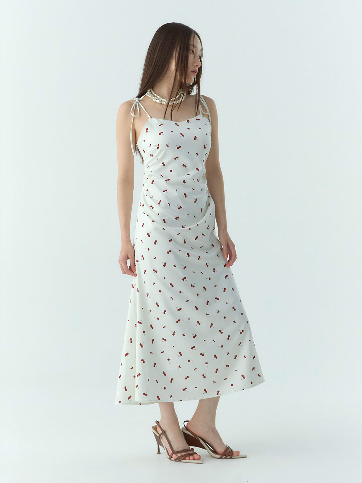 cherry patternキャミワンピース