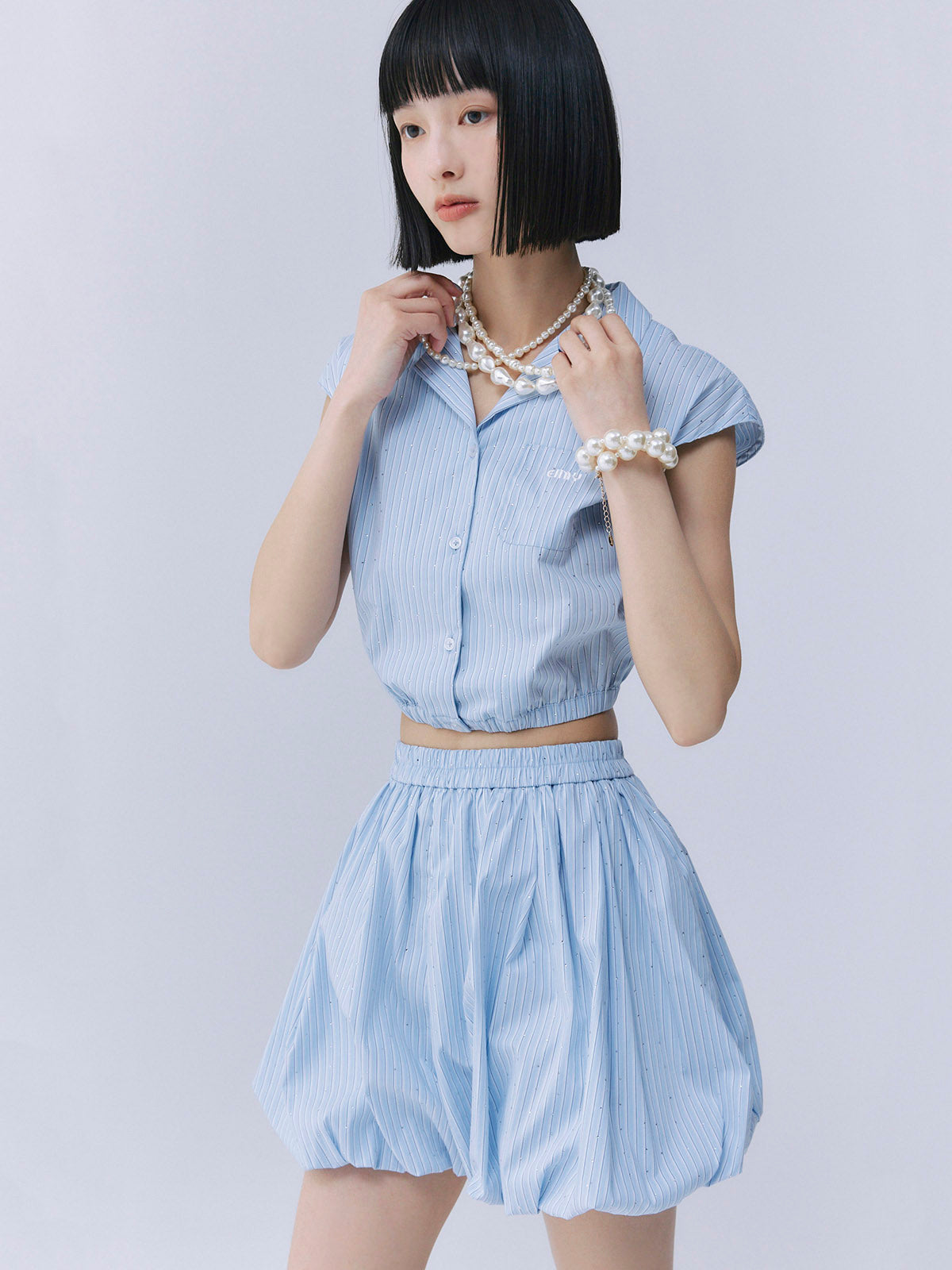 ビジュートリムシャツSET UP