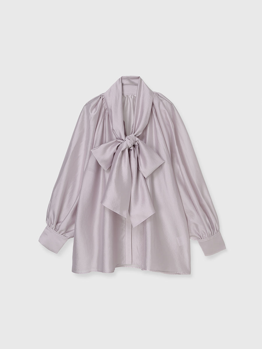 シアーボウタイブラウス