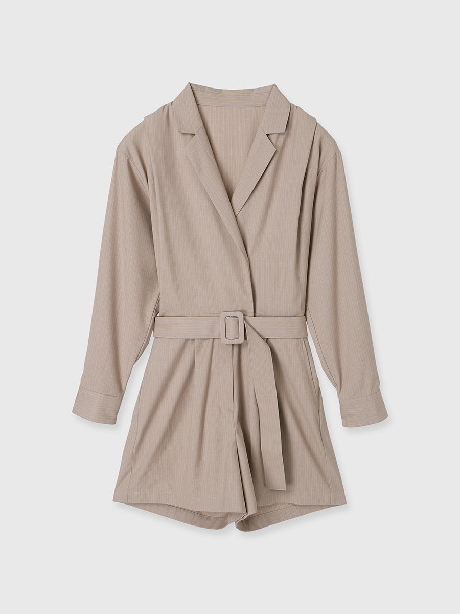 テーラードシャツロンパース