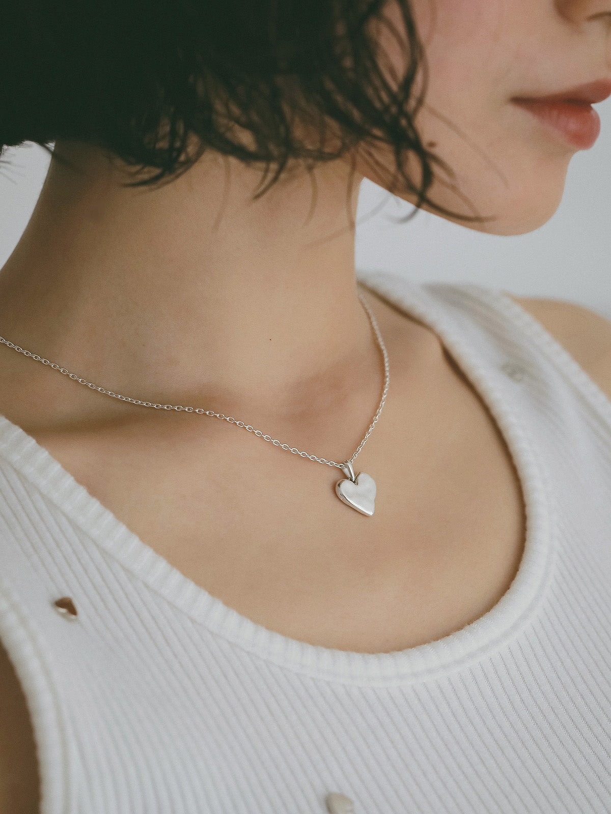 TEN.】ハートシルフィウムネックレス SV