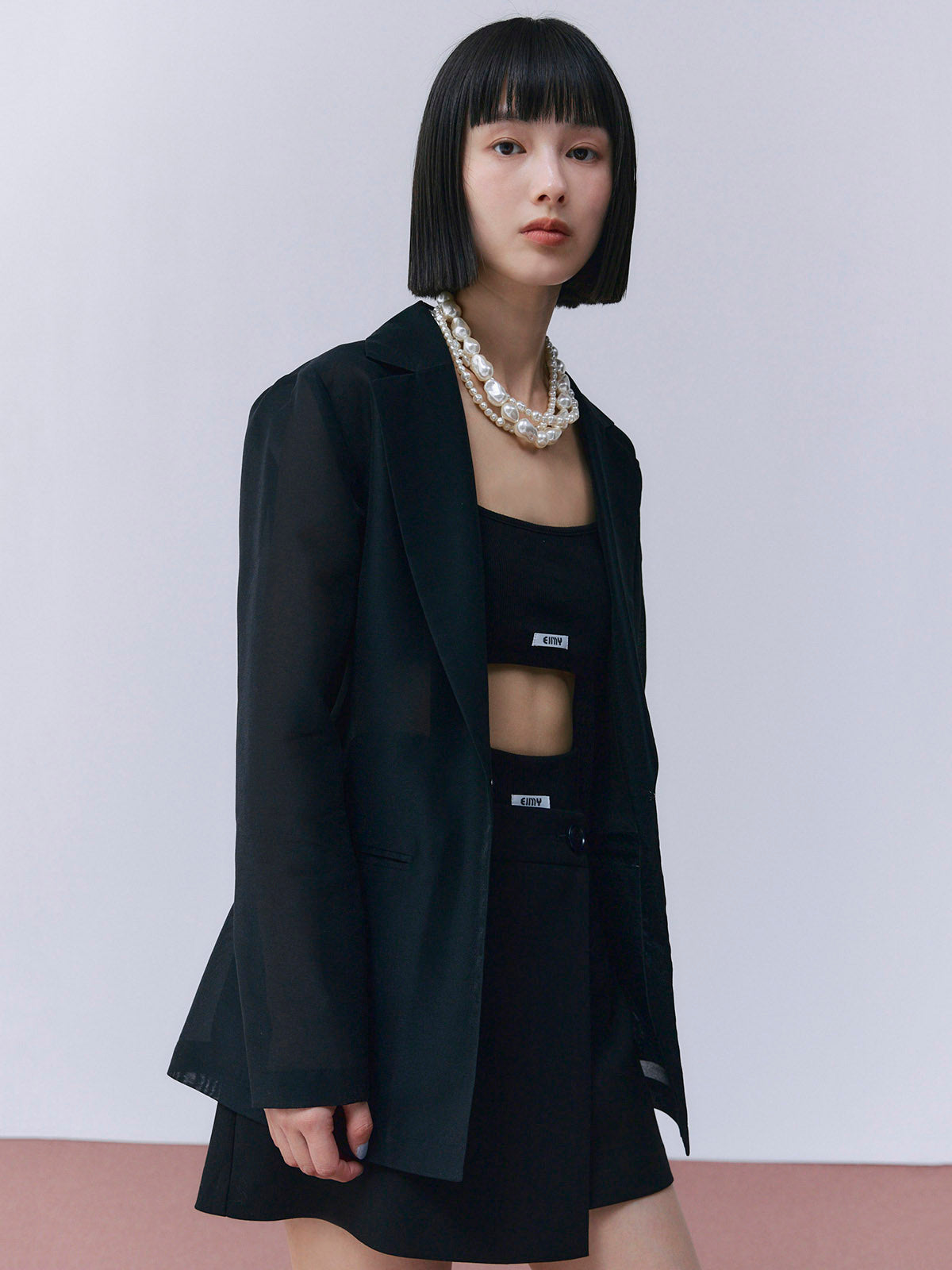 シアーテーラードジャケット