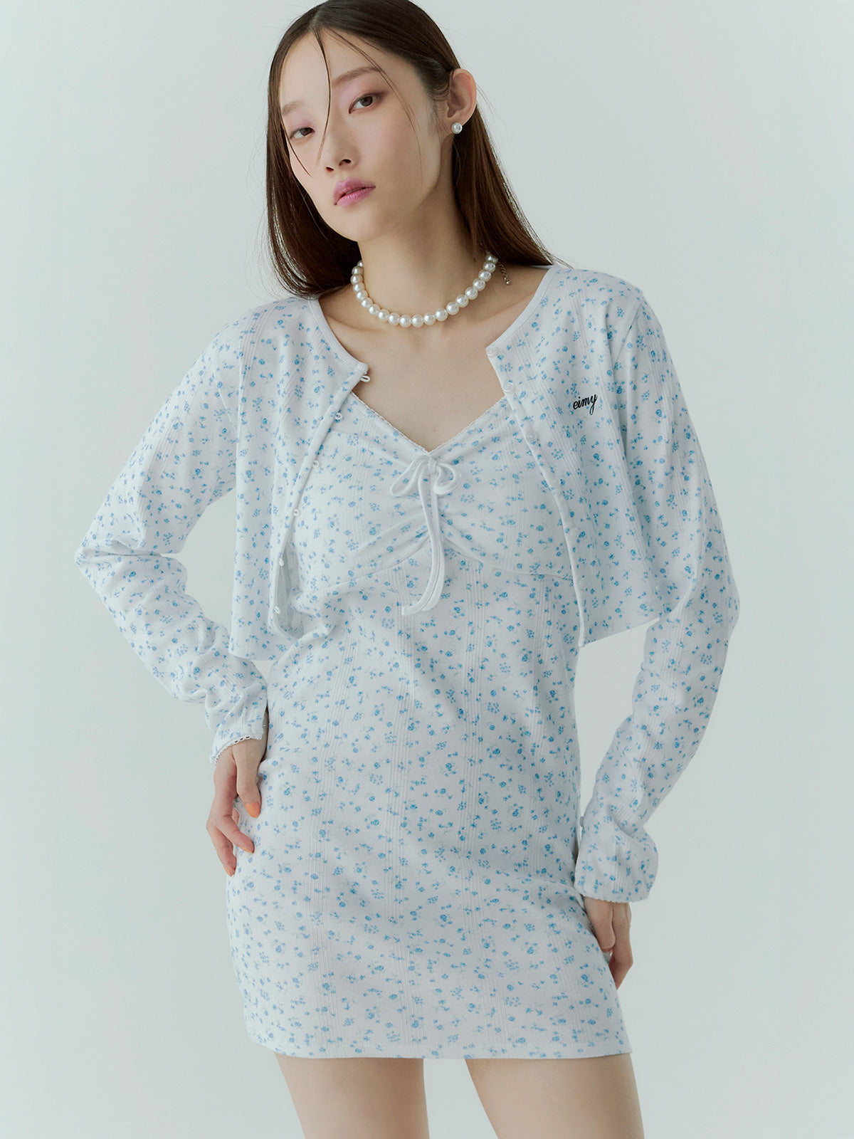 miller×eimy カーデショートワンピース