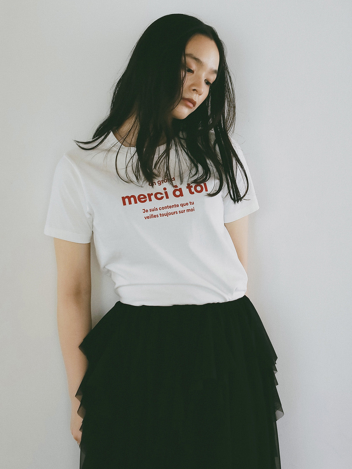merci ロゴTシャツ