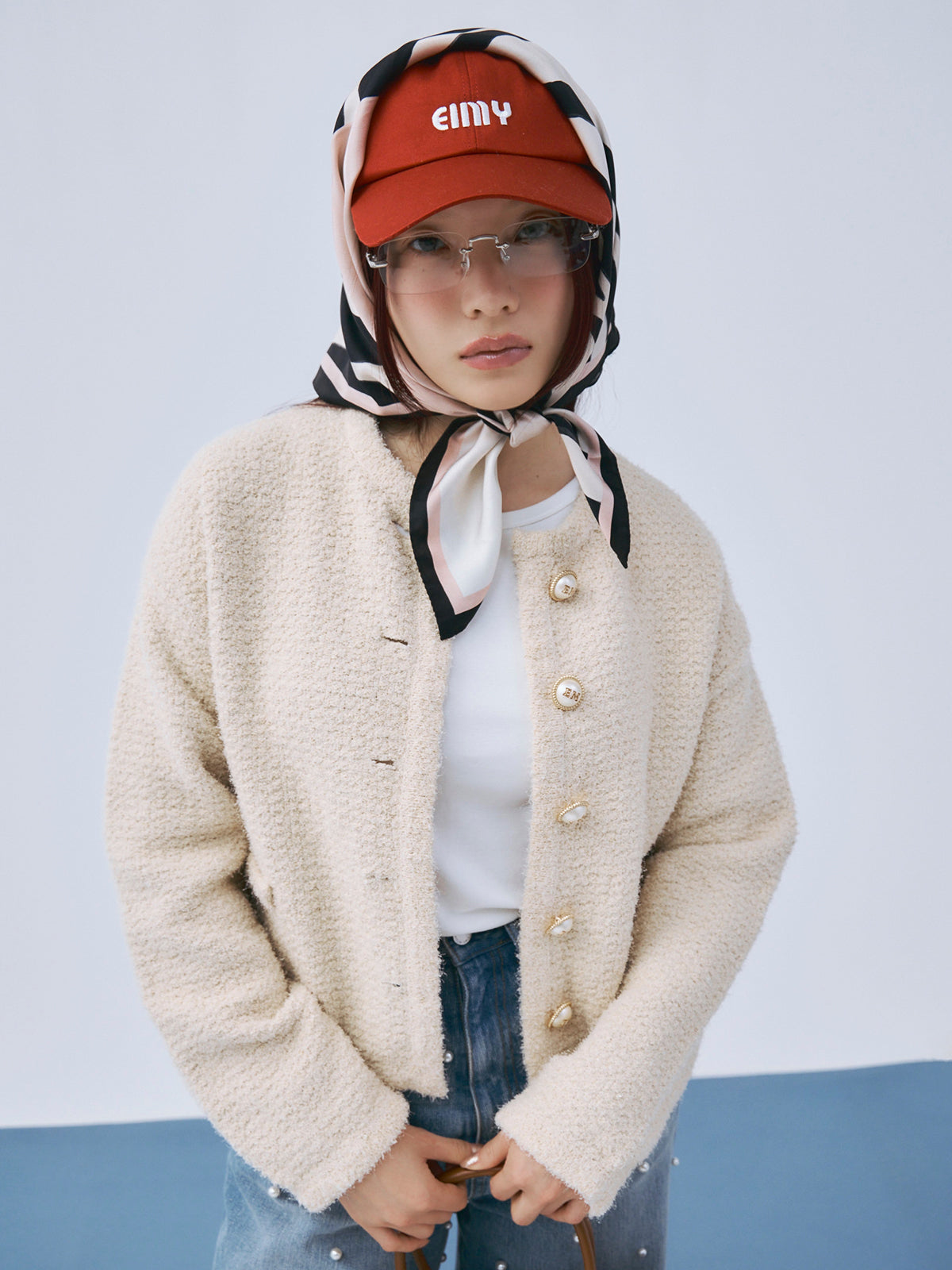 スプリングニットツイードジャケット