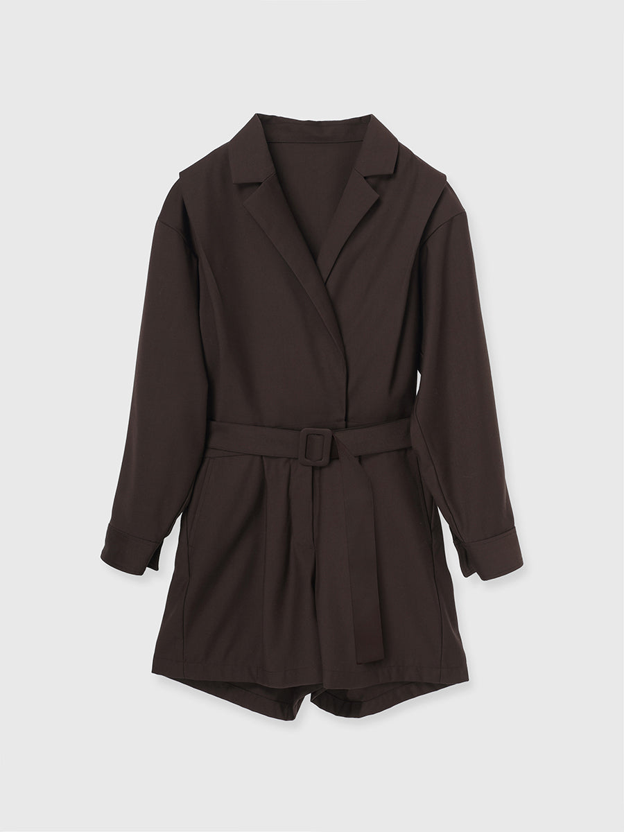 テーラードシャツロンパース