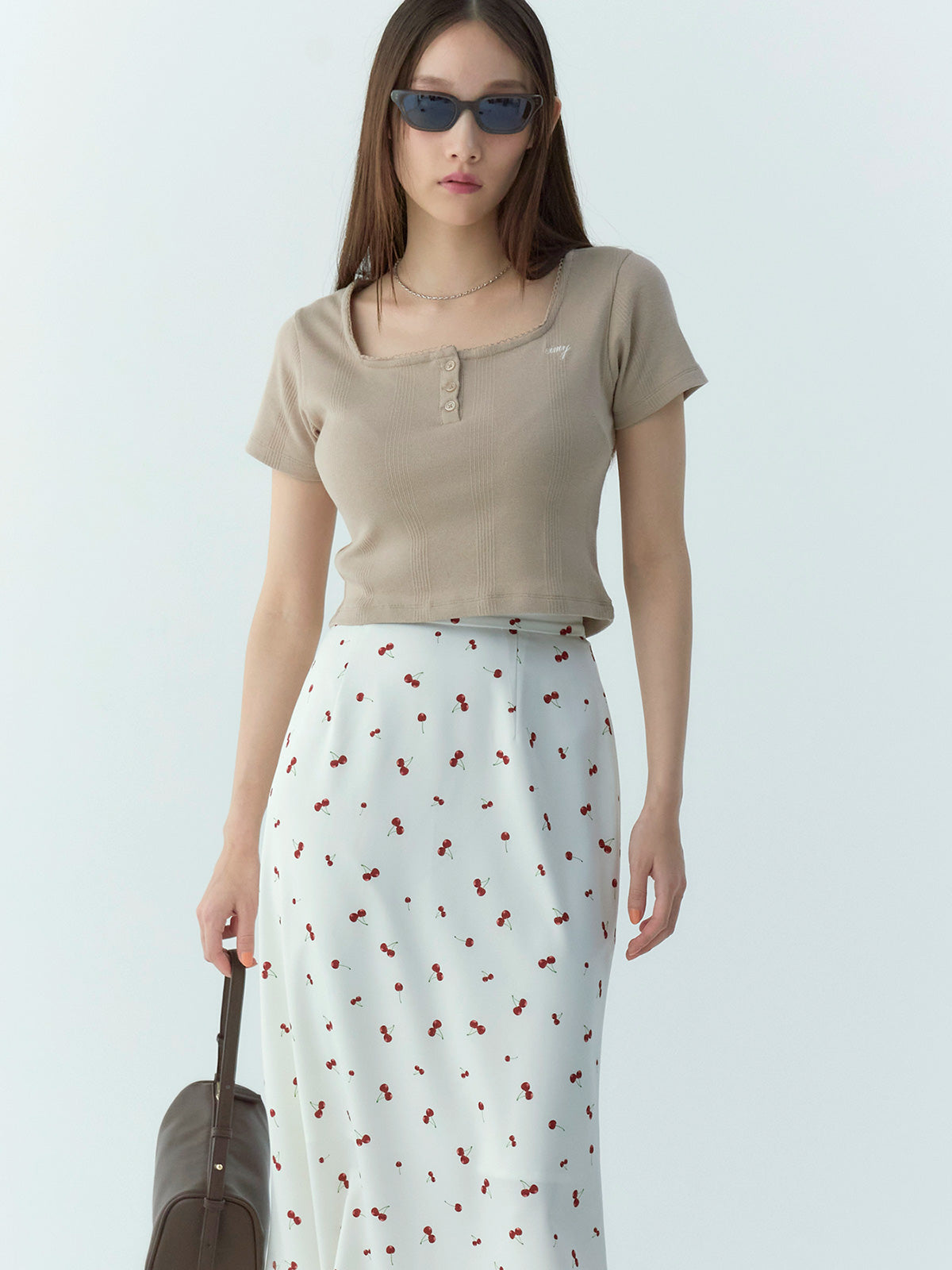 cherry patternスカート