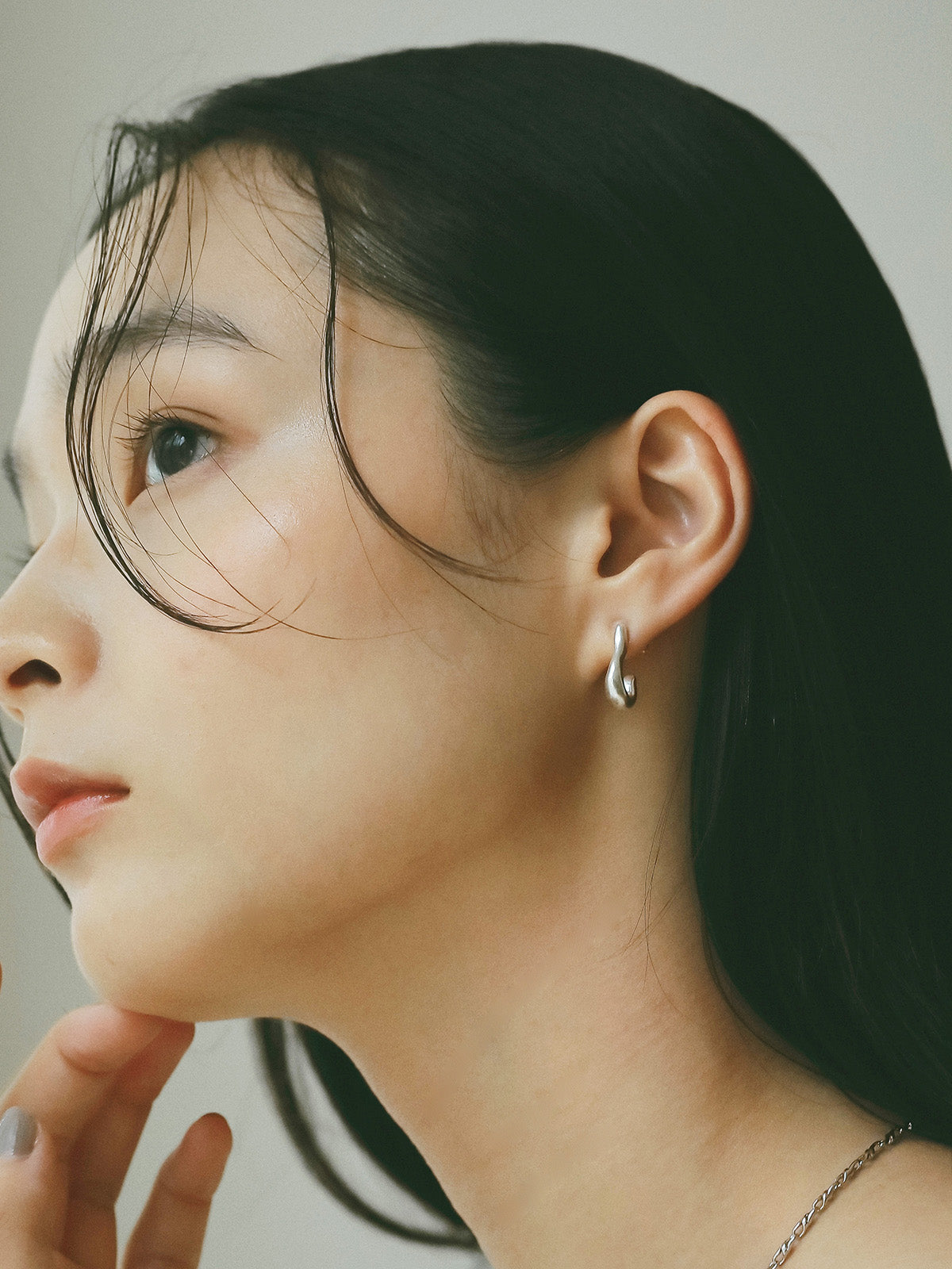 【TEN.】ハートスワンピアス SV