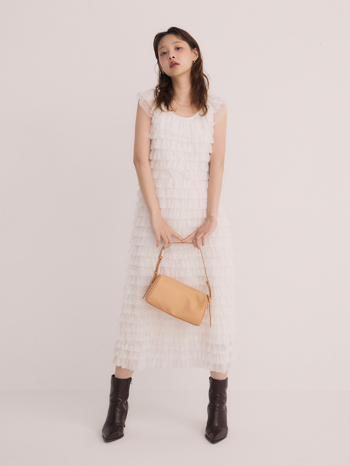 レースティアードワンピース