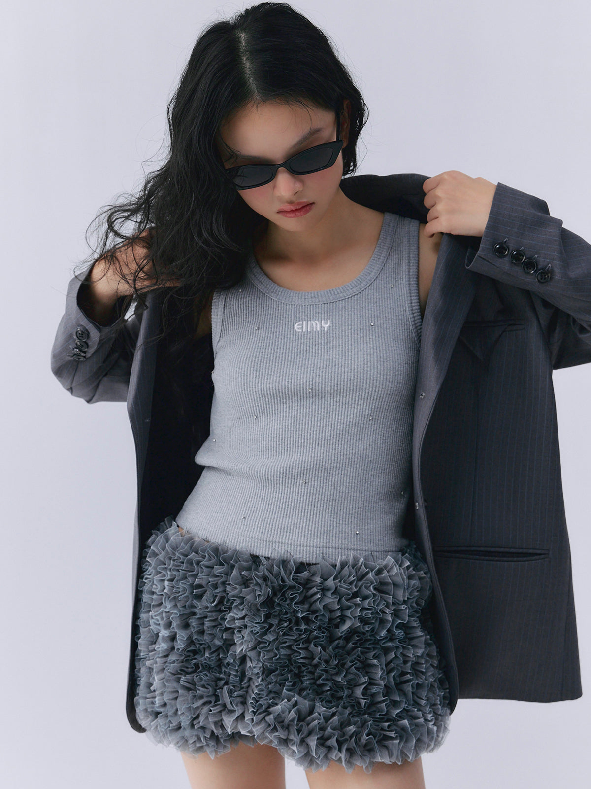 eimy istoire フリルミニスカショーパン アイボリー エイミーイストワール EIMY ISTOIRE フリルミニスカショーパン （IVORY