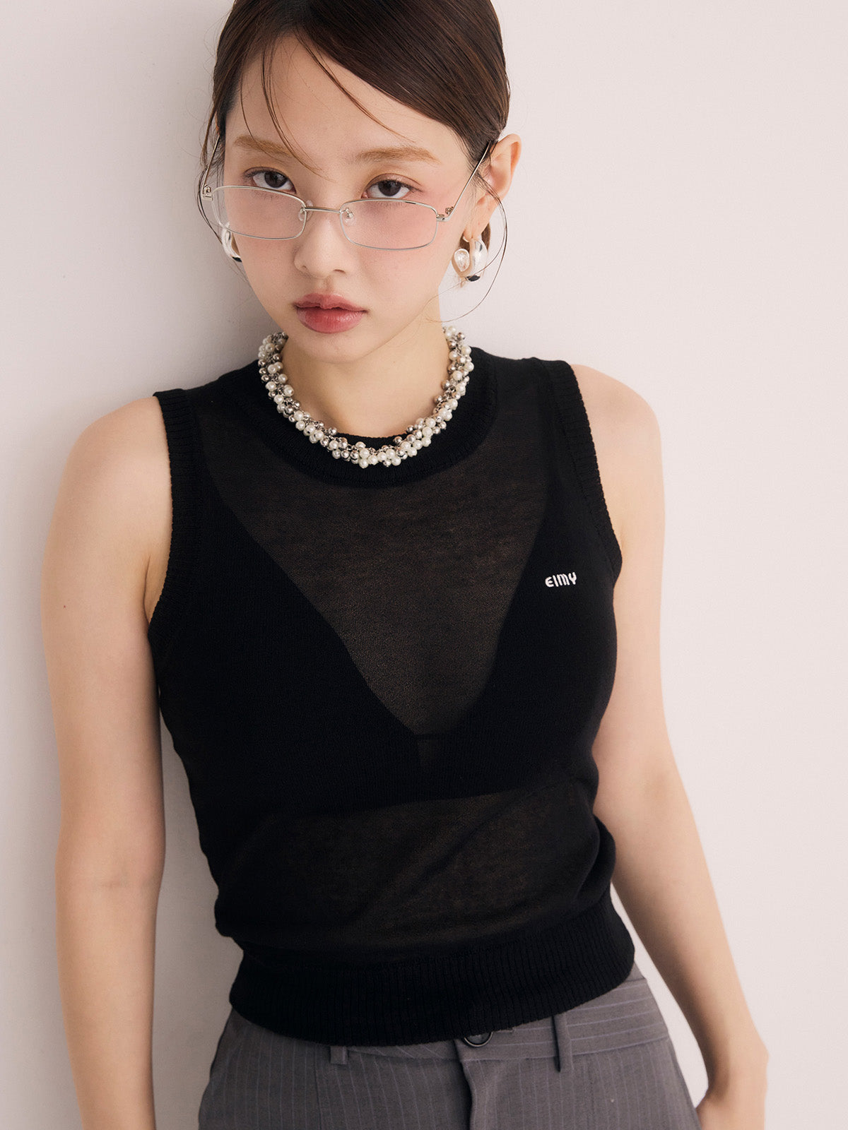 小物 eimy シアーノースリEimyロゴニット