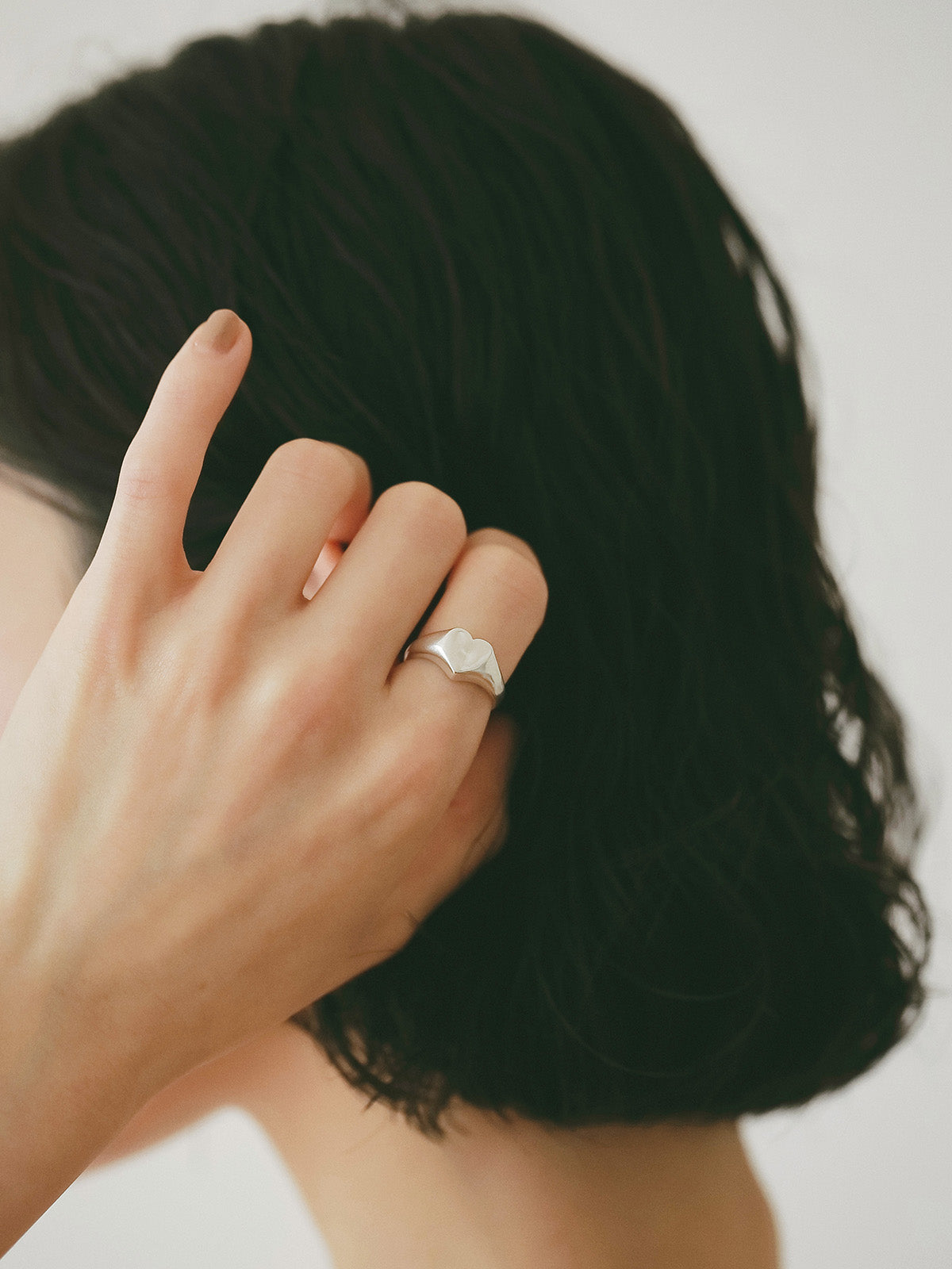 【TEN.】ハートシグネットリング SV   11号